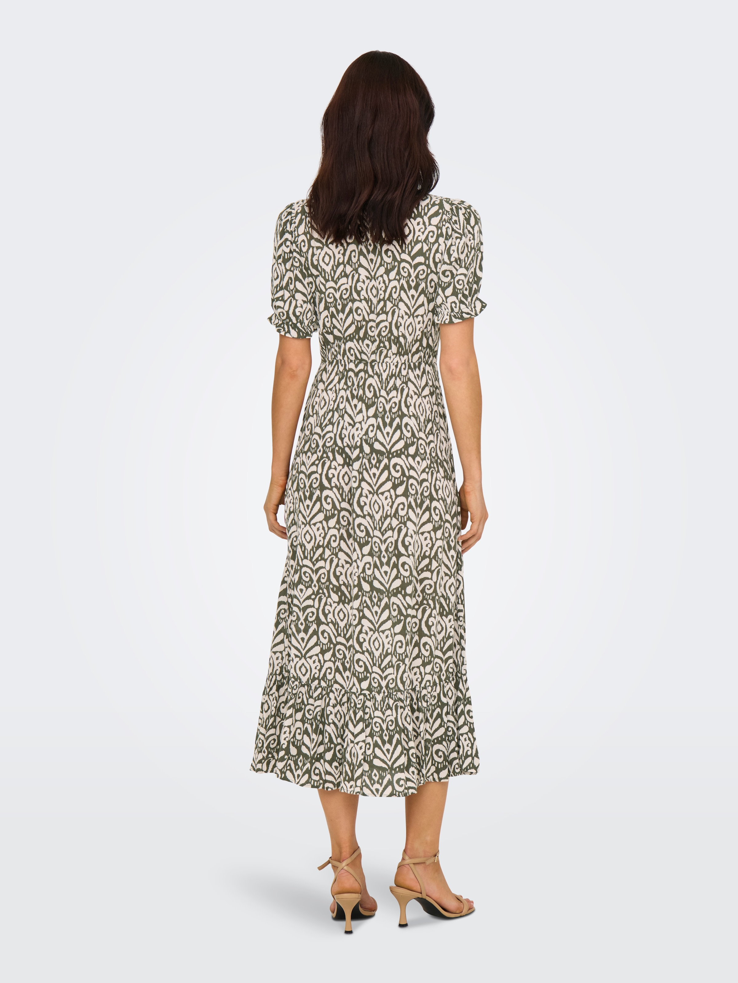 ONLY Maxi robe »ONLCHIANTI S/S LONG DRESS WVN NOOS« viscose, coupe regular