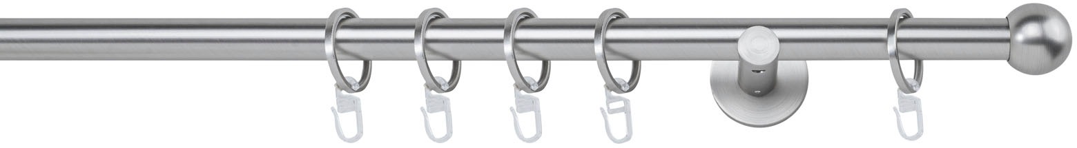 mydeco Tringle à rideaux »20mm Ball Wandträger 6,5 cm« 1 läufig-läufig Fixmass