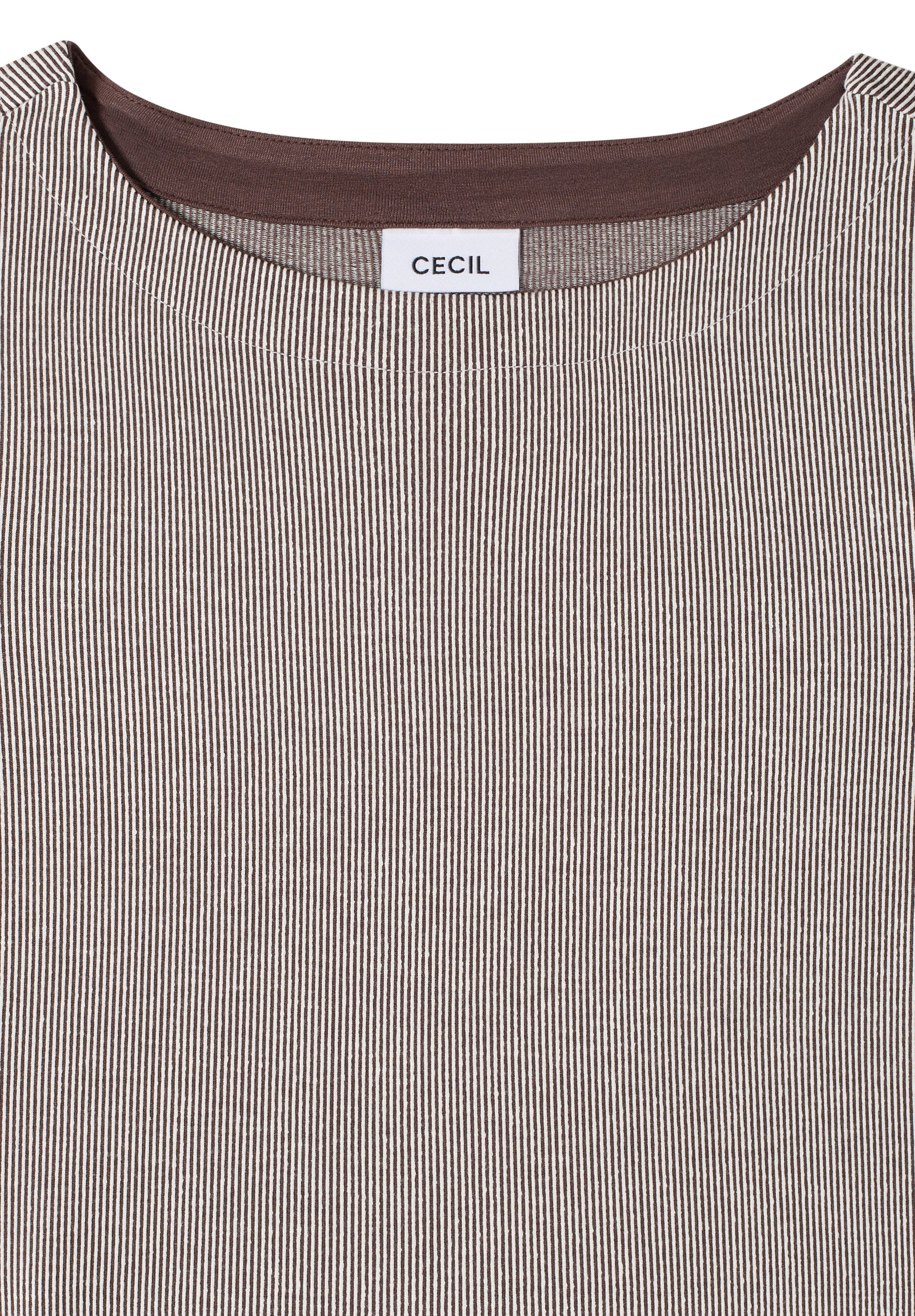 Cecil T-shirt à manches 3/4 mit Streifen Muster