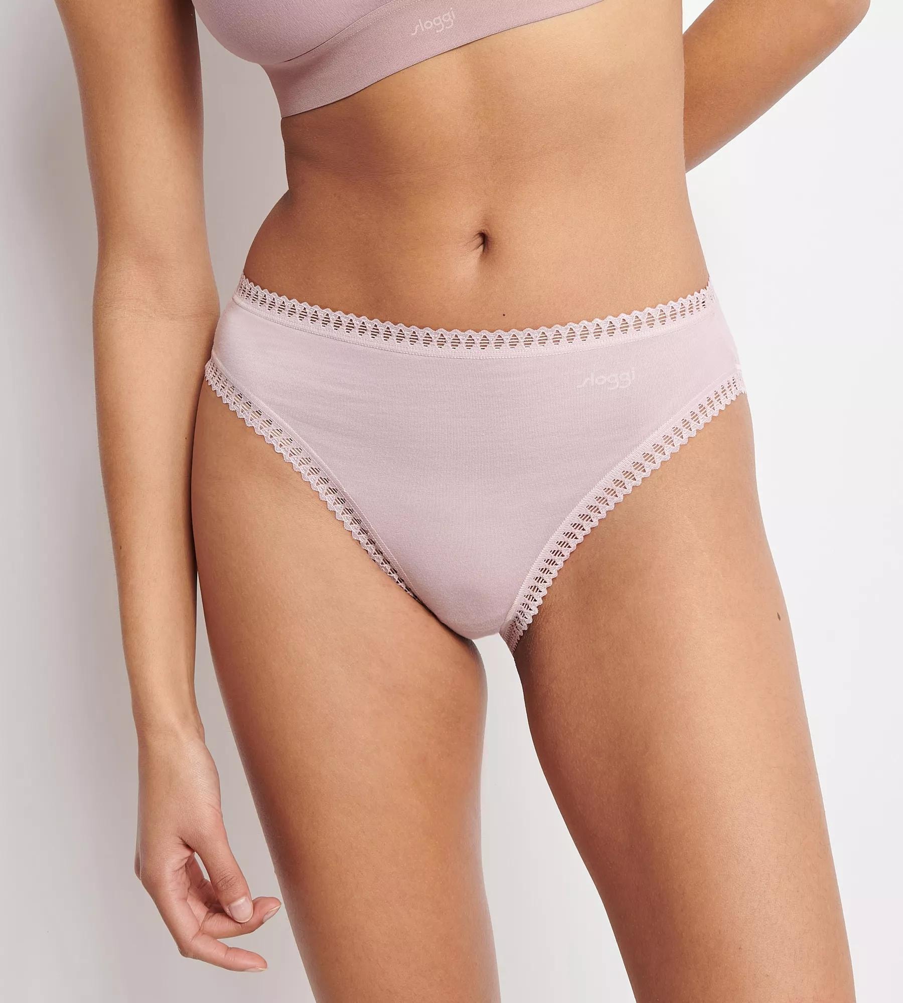 sloggi Slip »GO Crush« 3er Pack,  mit Spitzendetails, Multipack, hoher Beinausschnitt