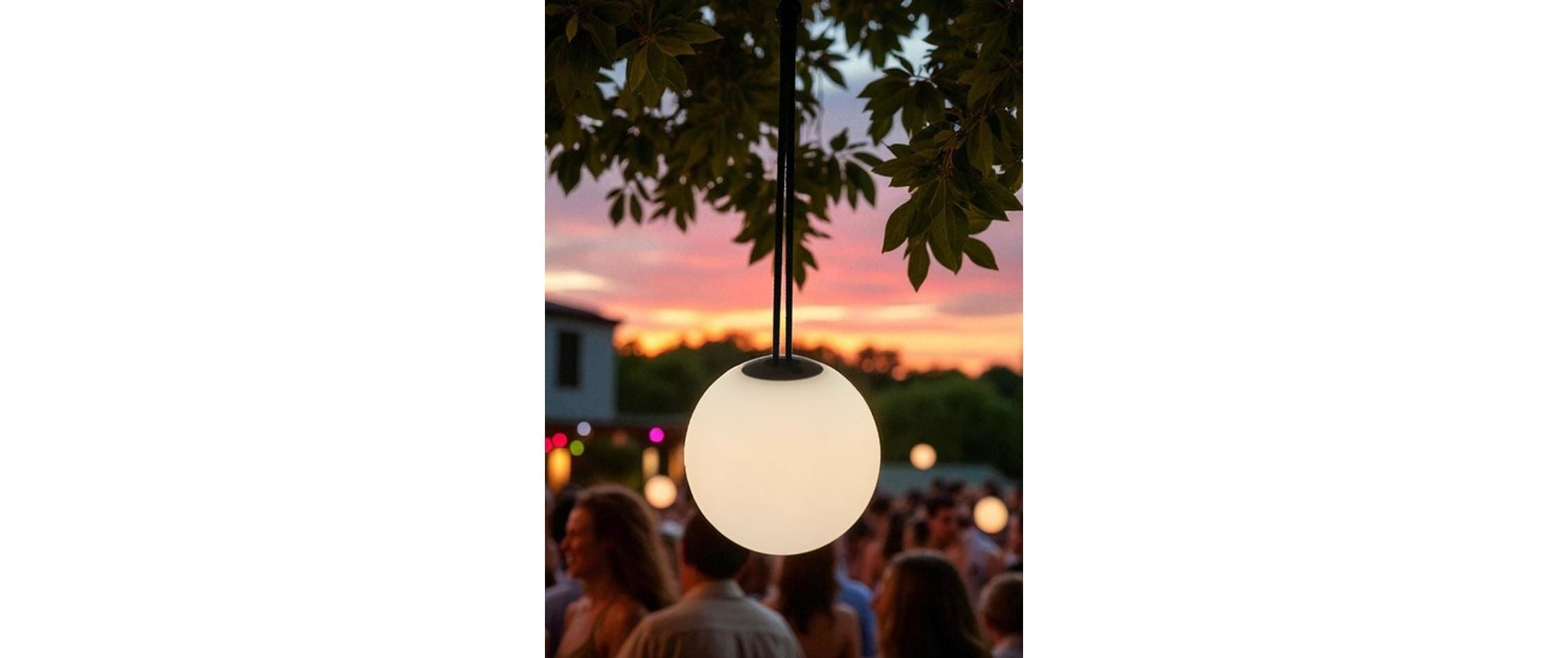   Hängeleuchte »Dameco LED Outdoor D20 cm,3000 Kelvin, 80 lm, 4W« 1 Stk. Warmweiss