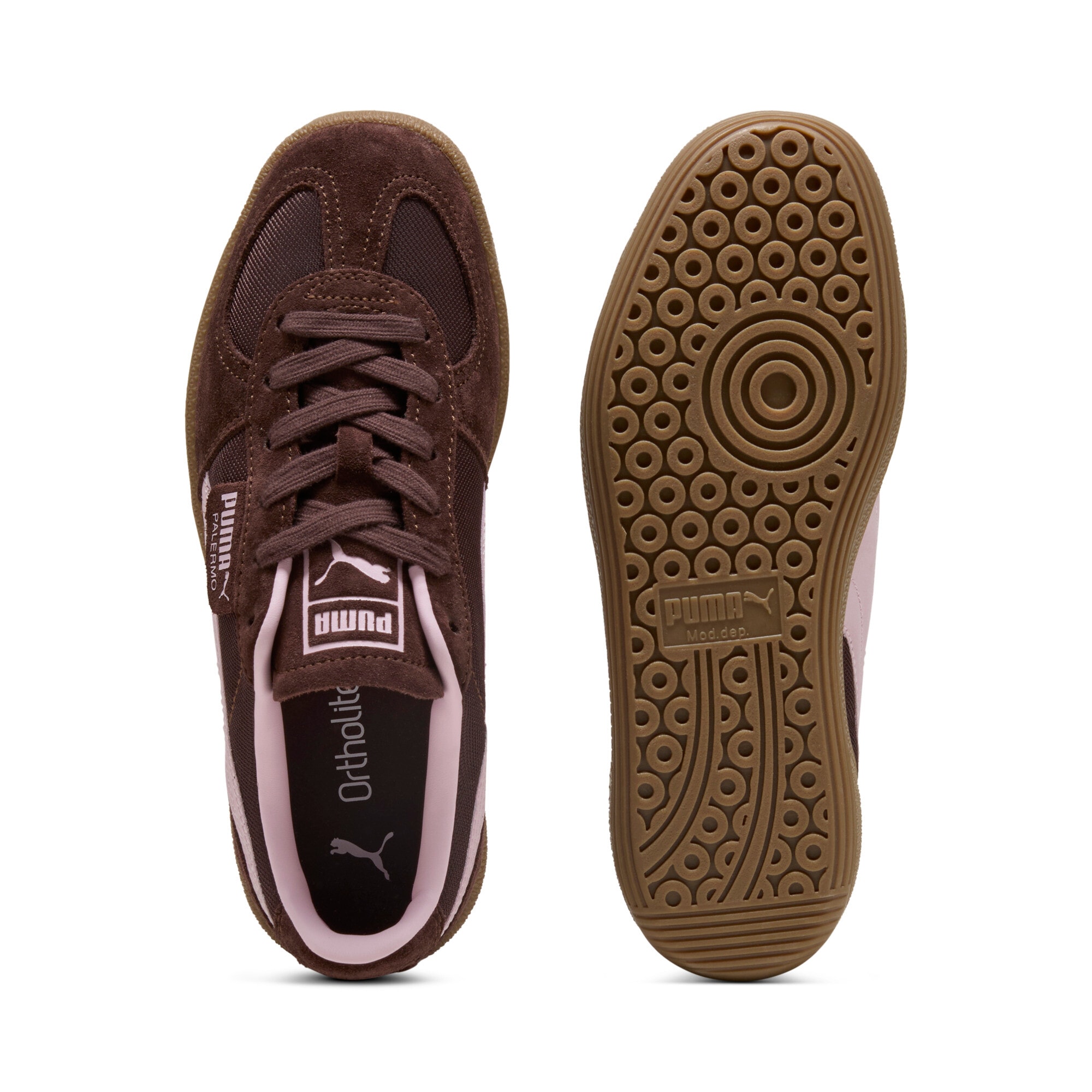 PUMA Sneakers »PALERMO VINTAGE UPDATE«  mit Formstrip aus gewalktem Leder, Gummilaufsohle mit leichtem Profil
