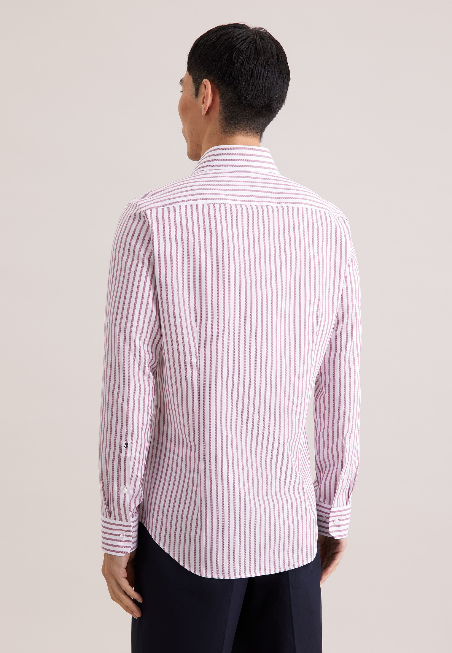 seidensticker Businesshemd »Schwarze Rose« Slim 1/1 Kentkragen Gestreift