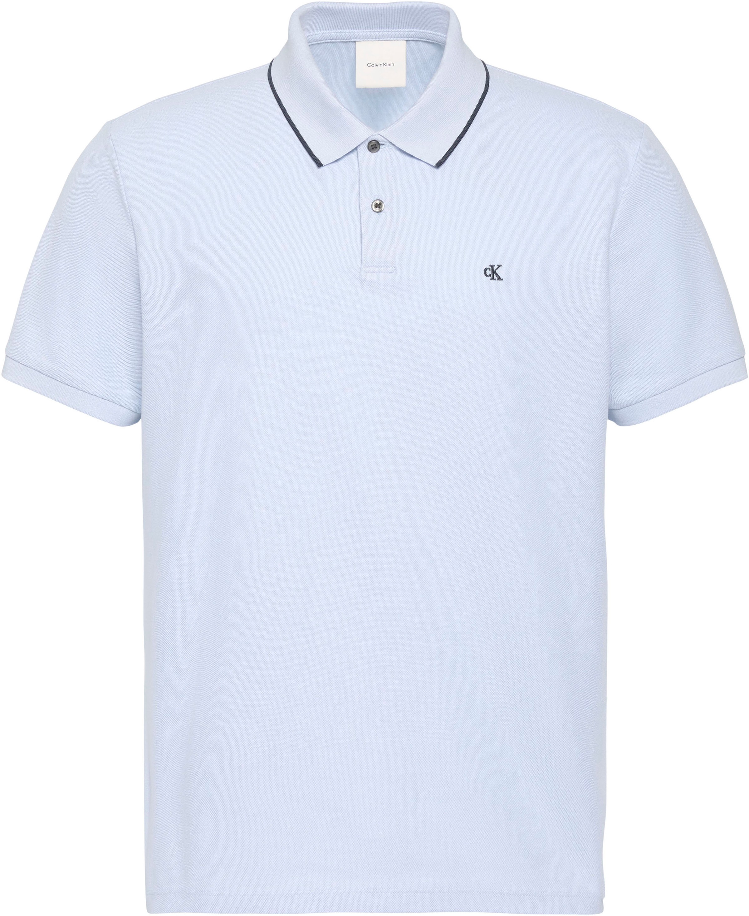 Calvin Klein Polo »SS RFND PQ TPPD CLSS« Mit Rundhalsausschnitt