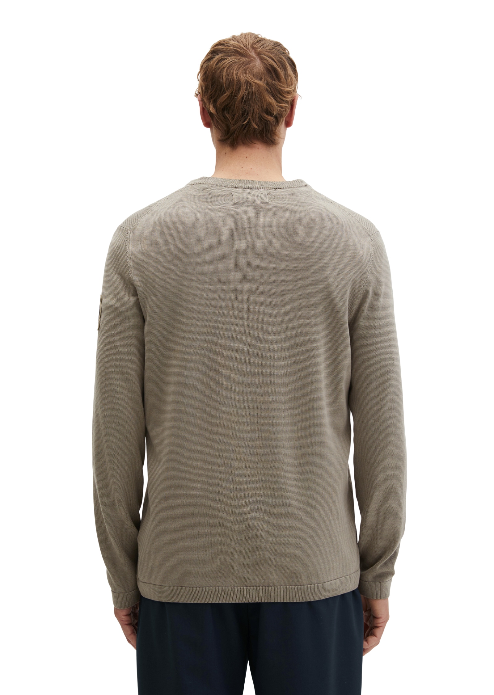 Marc O'Polo Pull à col rond »DFB Travel Collection« aus reiner Bio-Baumwolle