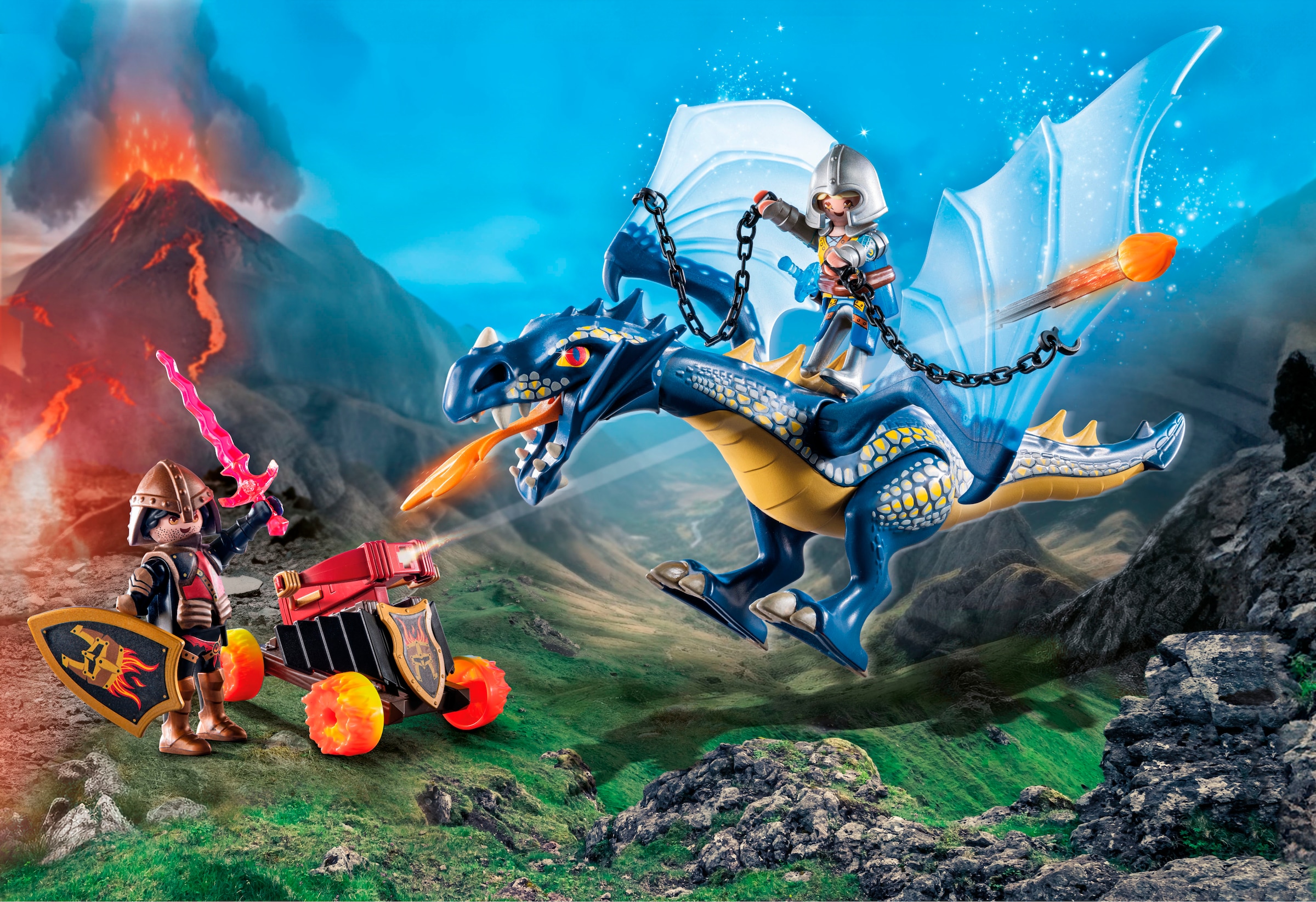 Playmobil® Jeu de construction »Drache im Gefecht (71644), Novelmore« Made in Europe