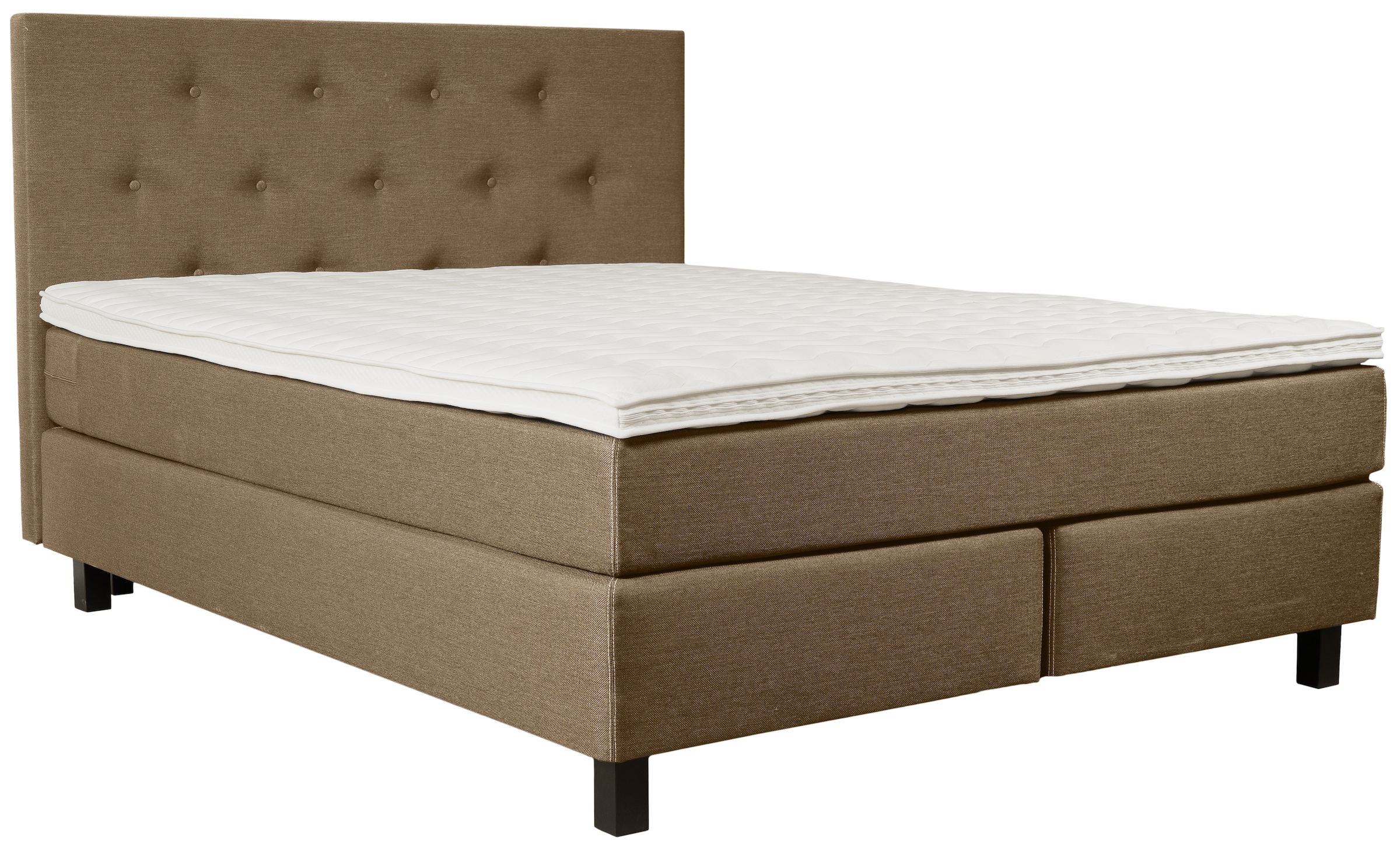 Home affaire Lit boxspring »Alenika« mit LED - Beleuchtung, mit Taschen-Federkernmatratze