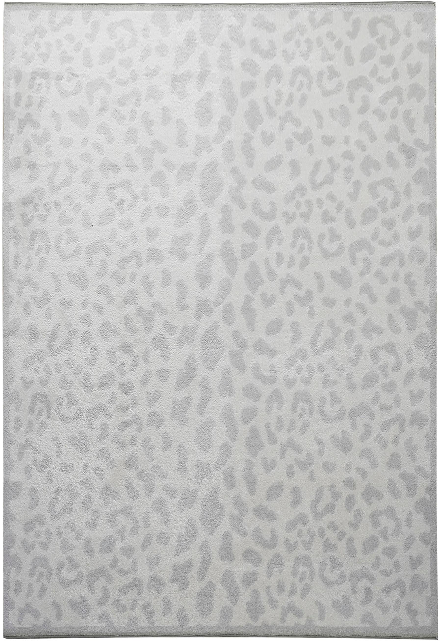 GOODproduct Teppich »Leo, mit trendigem Leopardenmuster, waschbar« rechteckig 12 mm Höhe kuschelig & weich, modern, Animal Print, Wohnzimmer, Schlafzimmer