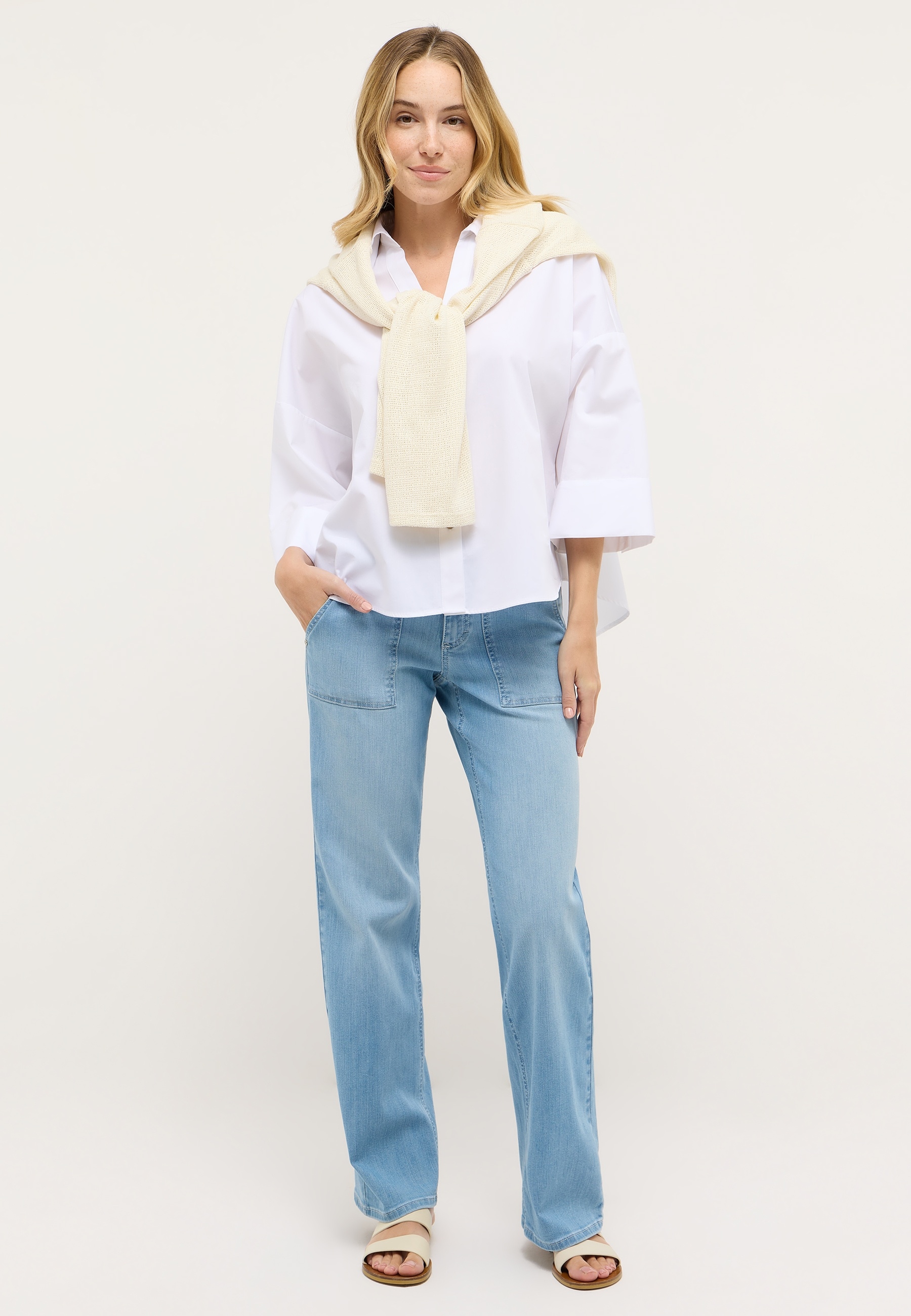 ANGELS Jeans Relax-fit »LIZ WORKER« avec grandes poches avant et effets dégradés