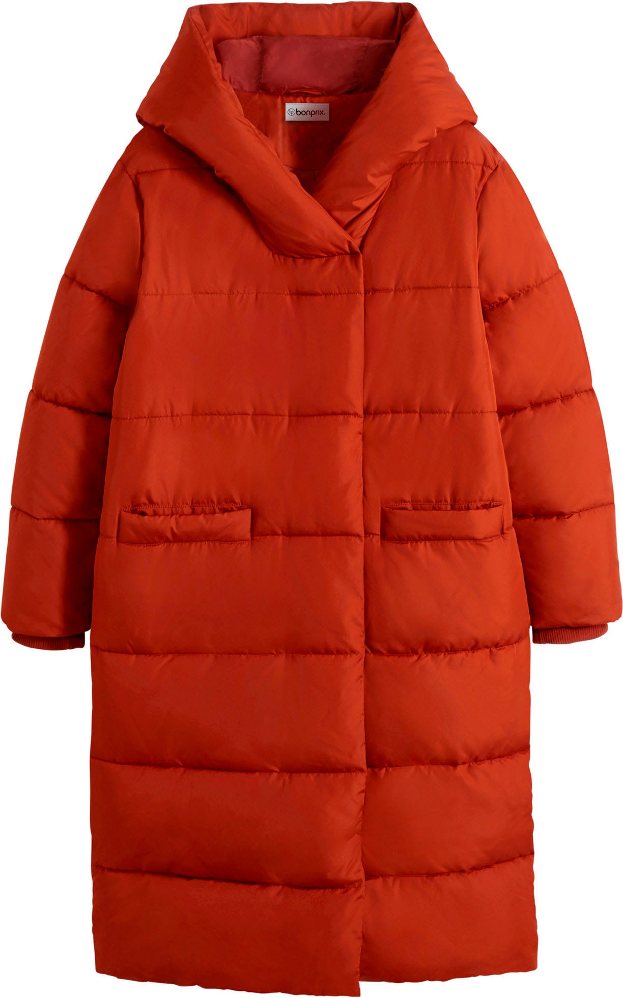 bonprix Manteau matelassé avec rembourrage épais, avec capuche, coupe oversize