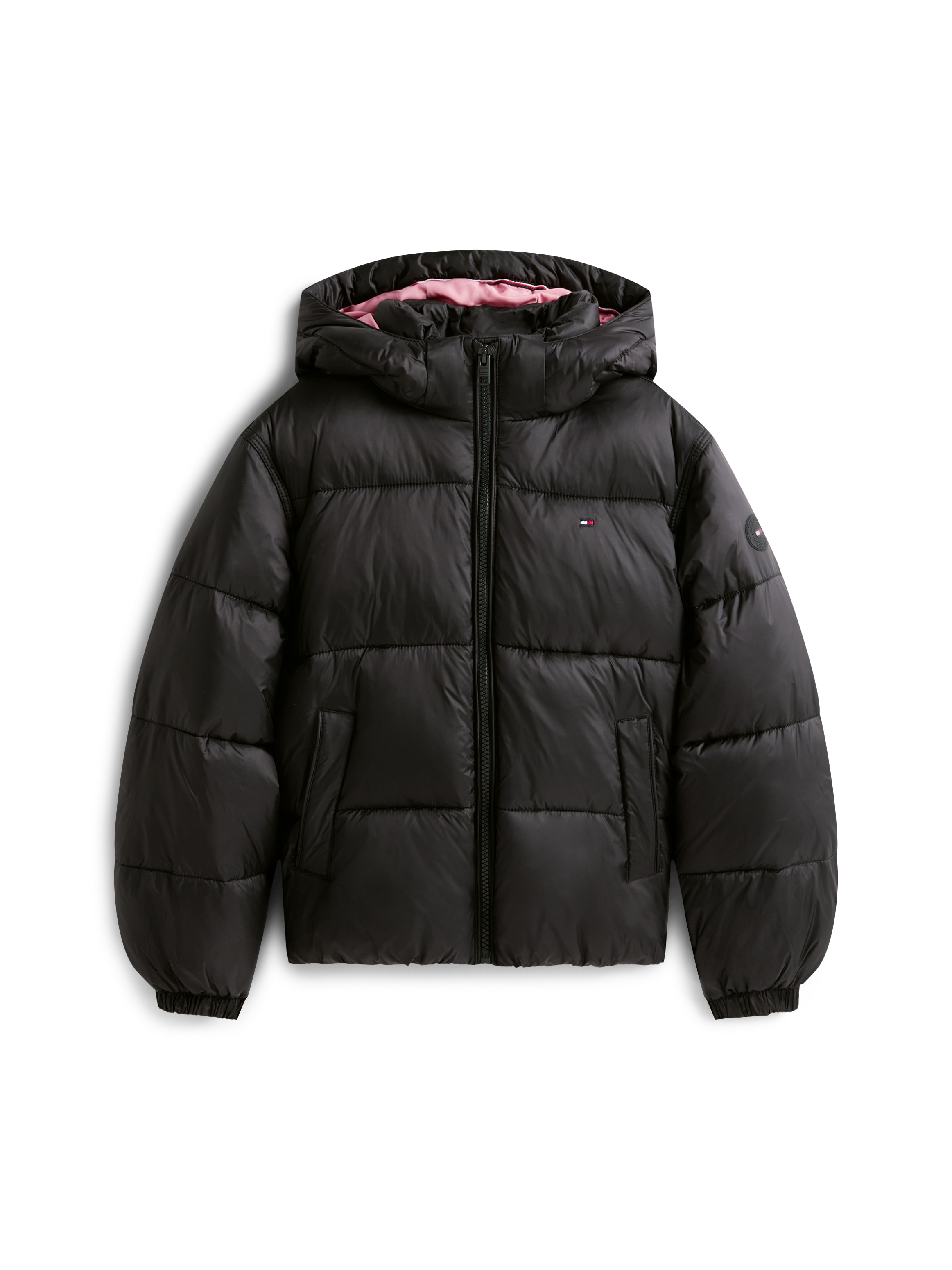 Tommy Hilfiger Steppjacke »HOODED SHINY PUFFER JACKET« mit Kapuze Kinder bis 16 Jahre