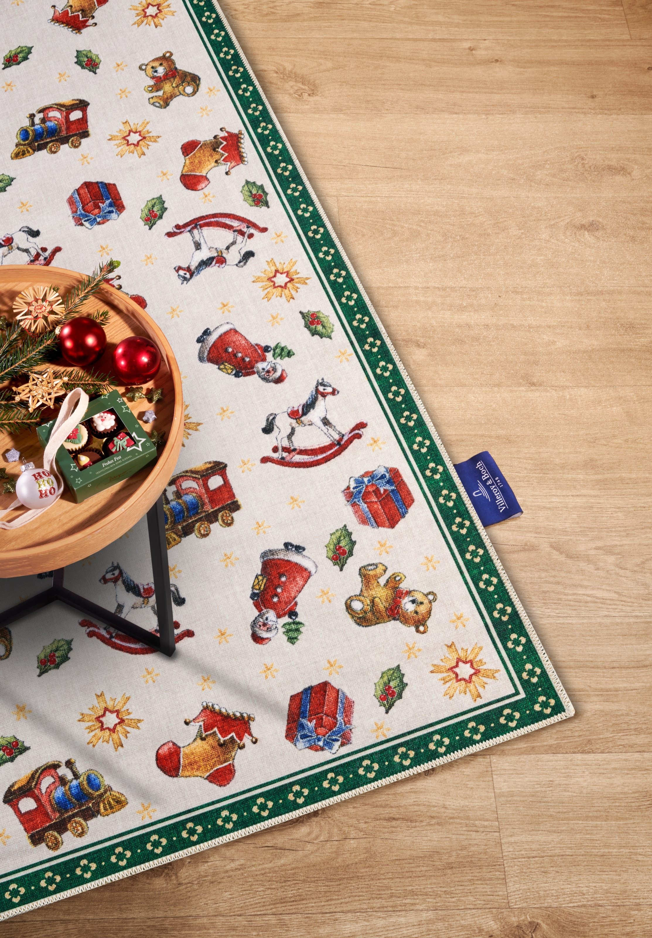 Villeroy & Boch »Nostalgic Toy's Delight, eckig, rund und Läufer« 3 mm Höhe Weihnachten, Wohnzimmer, Flur, Geschenk, Toys Delight, Dekoration