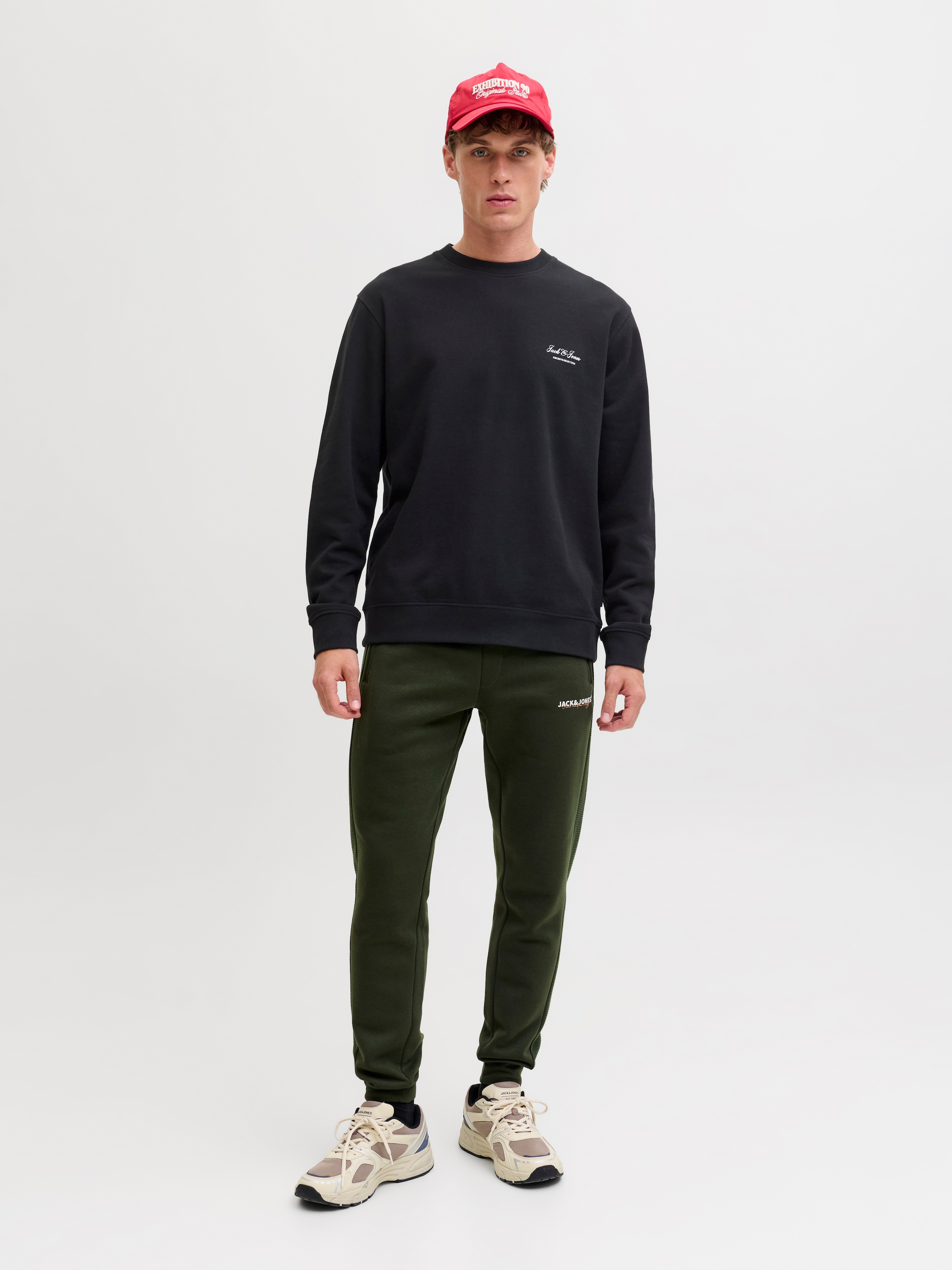 Jack & Jones Sweat-shirt »JJEARCHIVE GRAPHIC SWEAT CREW NECK NOOS«, mélange coton, coupe décontractée
