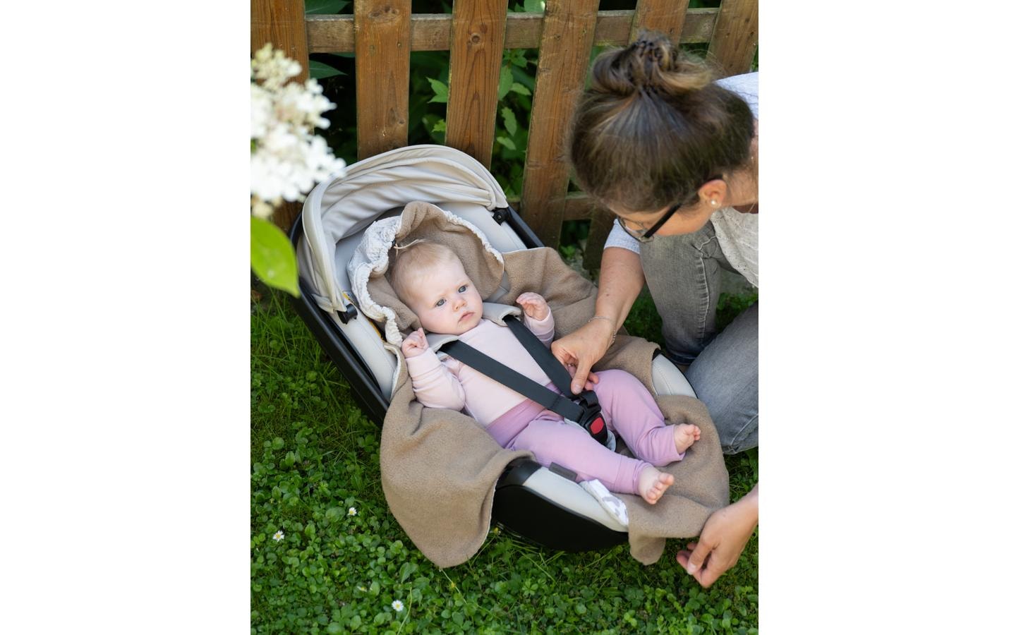 ULLENBOOM ® Couverture d'enveloppement »Leo 90 x 100 cm«