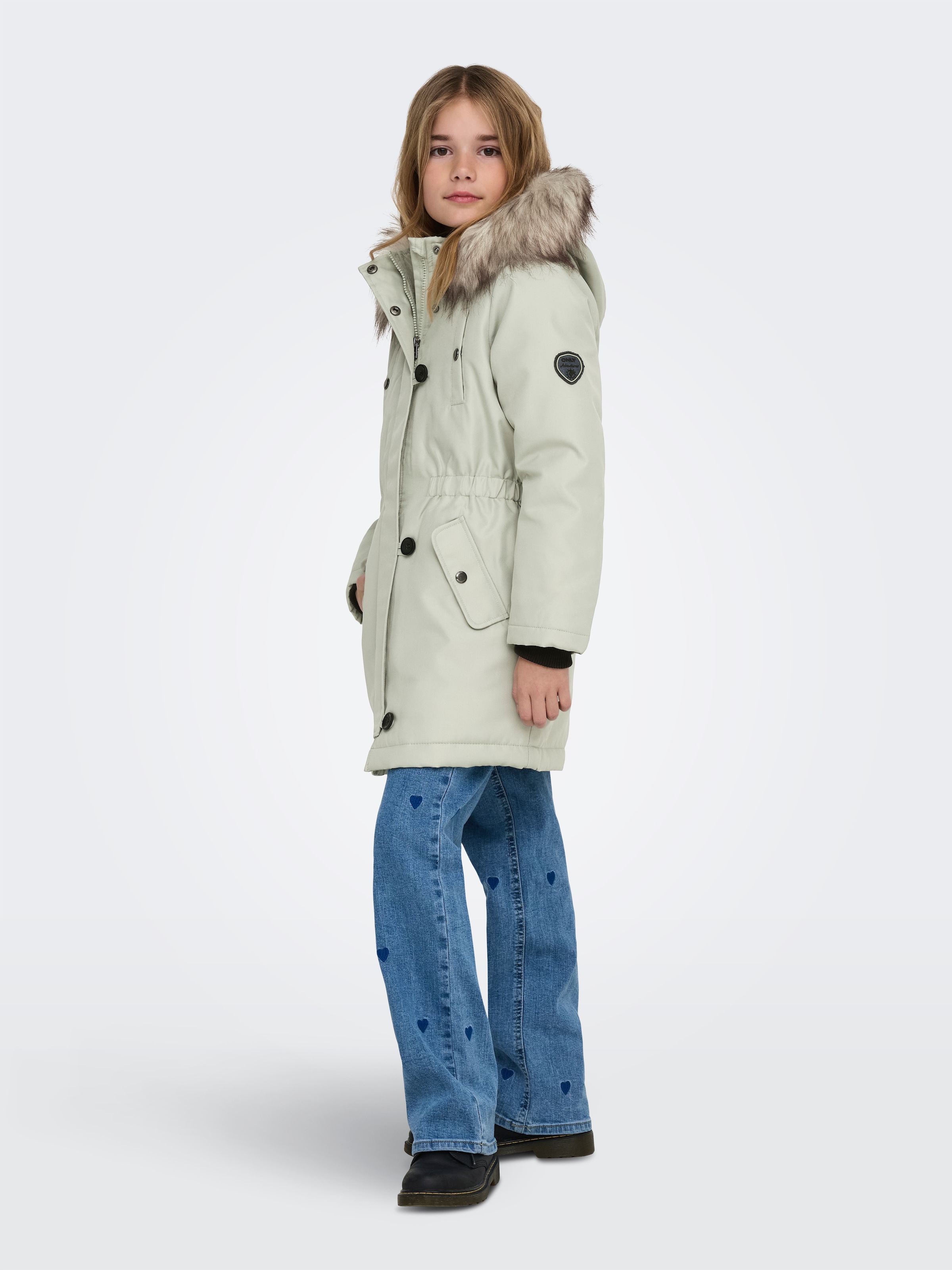 KIDS ONLY Parka »KOGIRIS FUR PARKA OTW NOOS« mit Kapuze Kunstfaser, regular fit