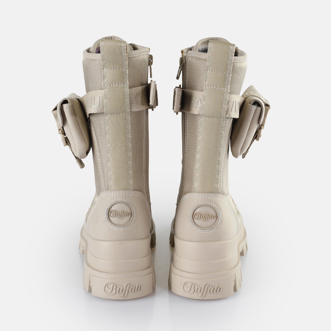 Buffalo Bottes à lacets »ASPHA COM HI«  Bottines à lacets, bottes à plateforme avec petite pochette sur la tige