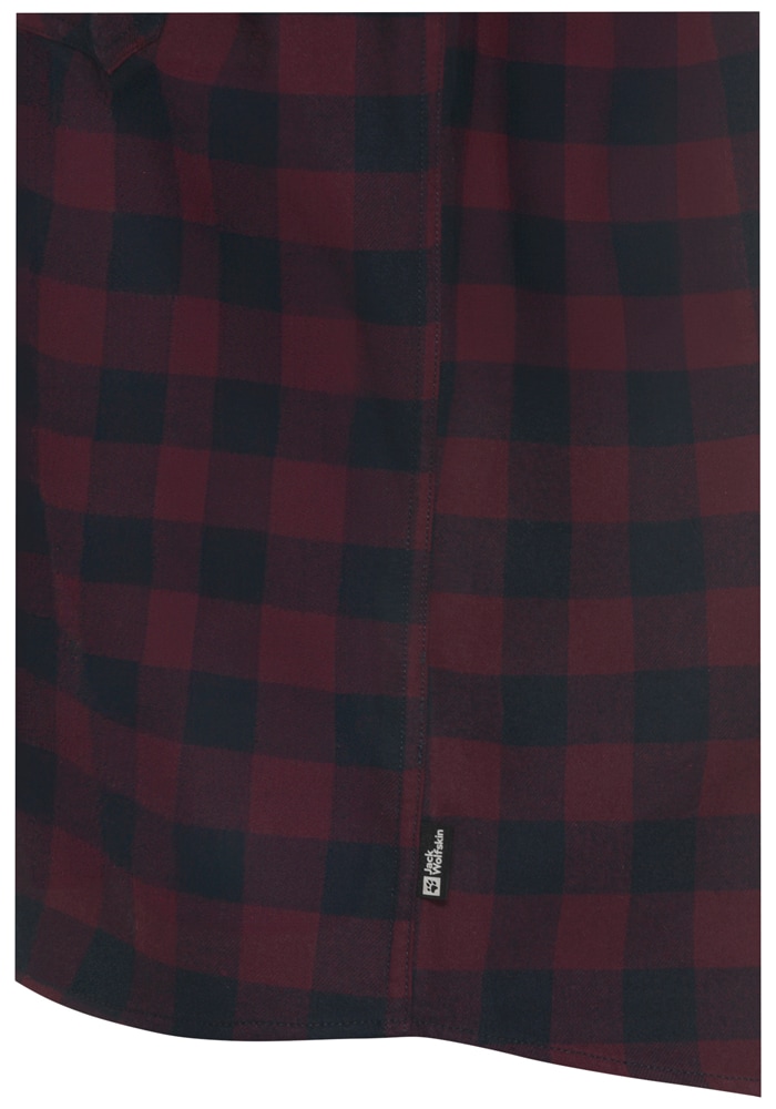 Jack Wolfskin Flanellhemd »LITE FLANNEL SHIRT M« Flanellhemd, weich, atmungsaktiv
