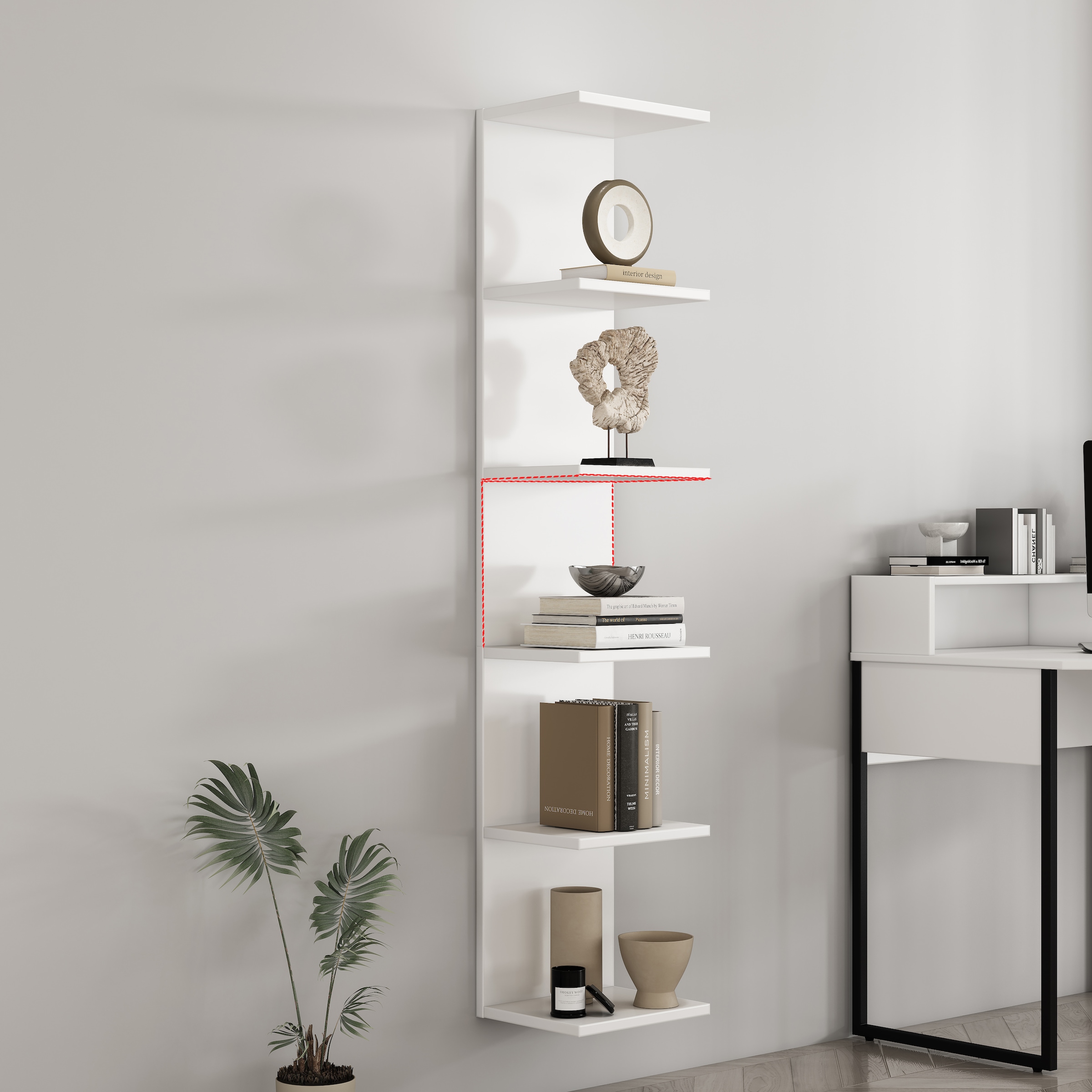 GOODproduct Étagère murale »Moid« dekorativer Stauraum, Wandmontage