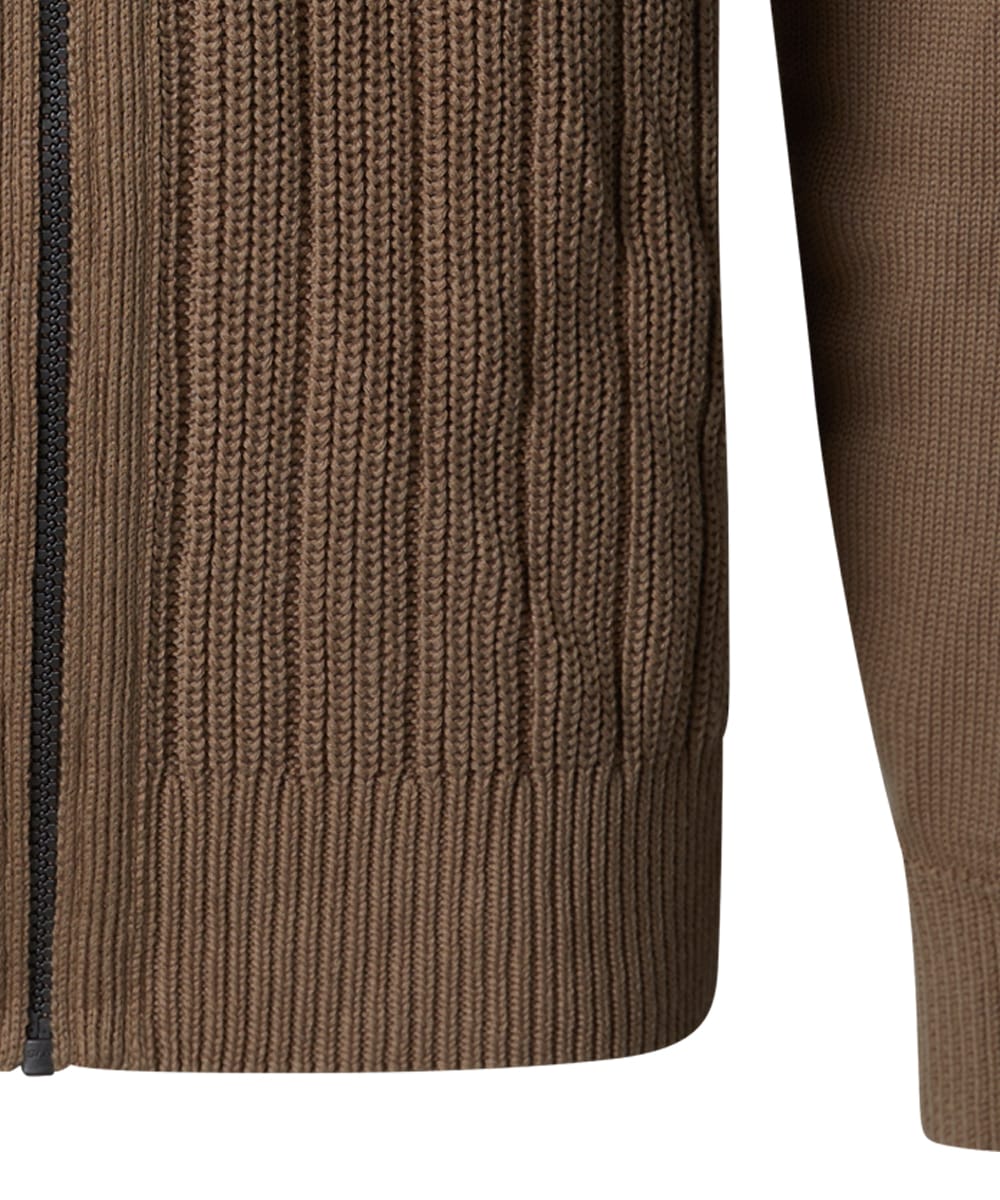 Pierre Cardin Veste en tricot in gerippter Qualität