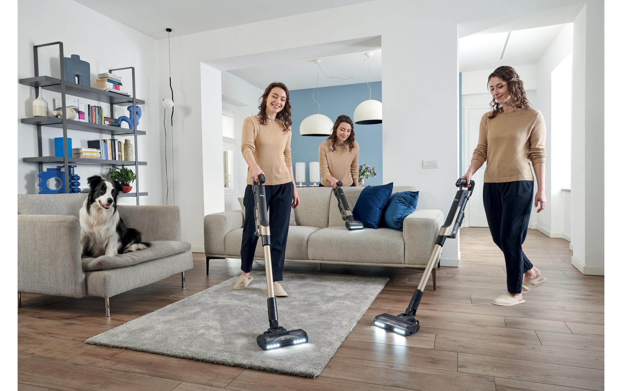 Hoover Akku-Hand-und Stielstaubsauger »HF210PP 11 Akku Trocken EPA Beutellos 1 l 165 W« 2-in-1-Stabstaubsauger mit ULTRA COMPACT X3-Technologie