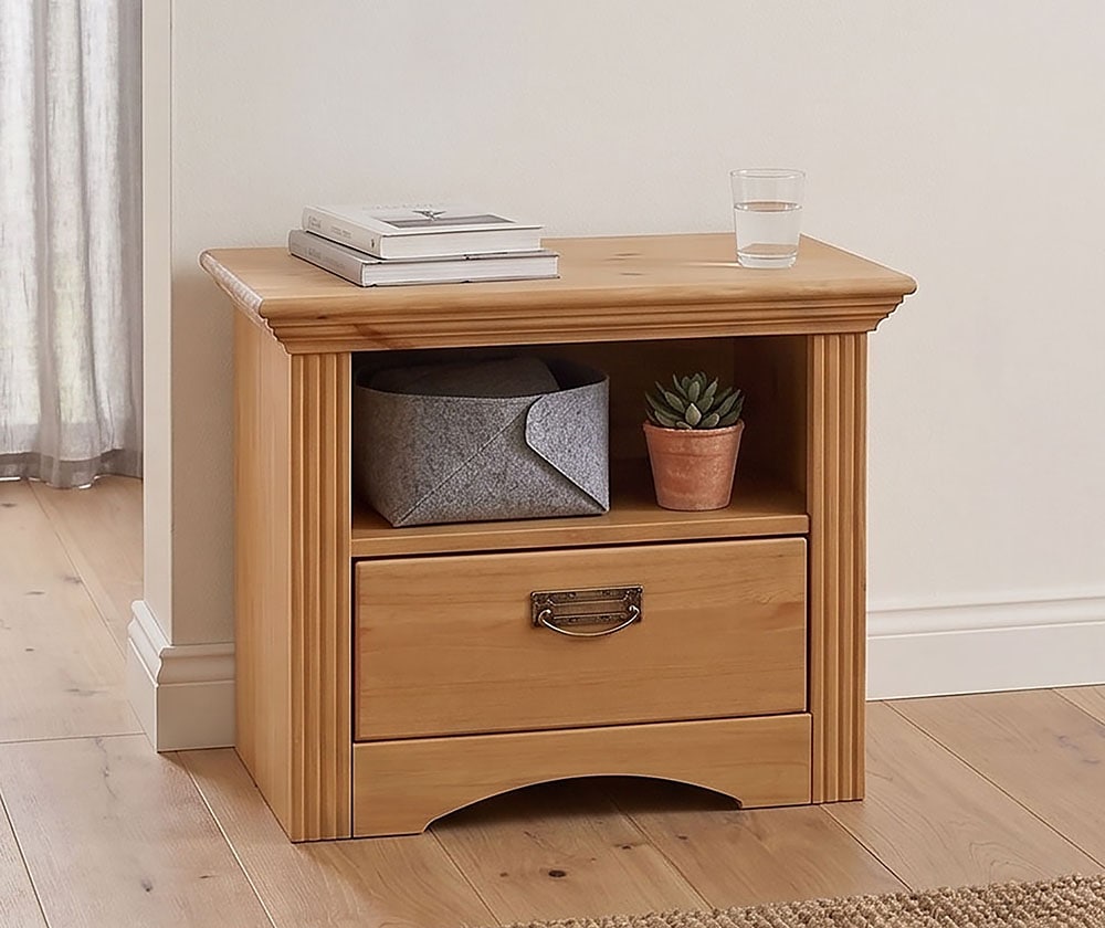 GOODproduct Console de nuit »Konrad« aus massiver, FSC®-zertifizierter Kiefer