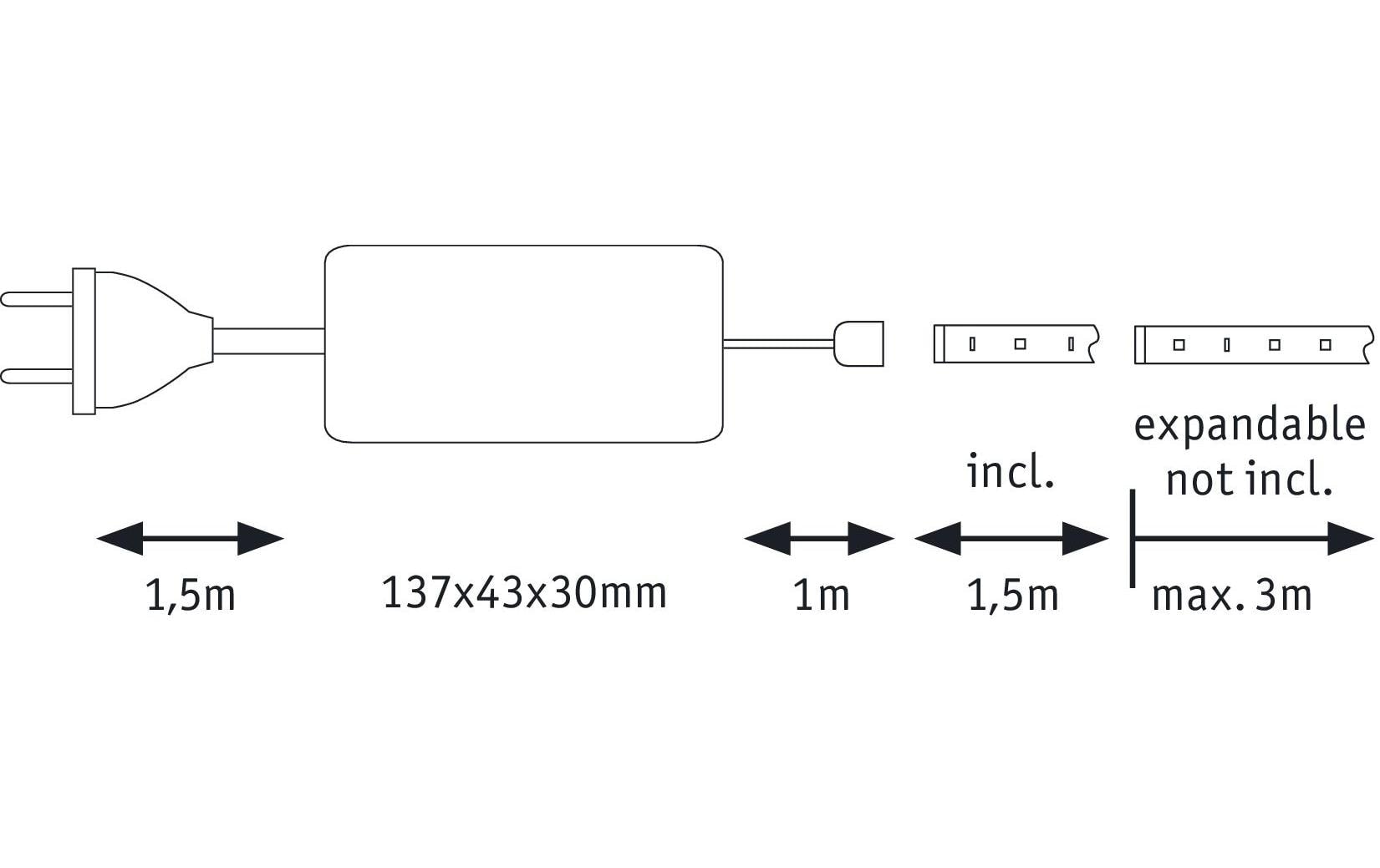 Paulmann LED Deckenleuchte »Paulmann MaxLED 1000 270« 1 Stk.