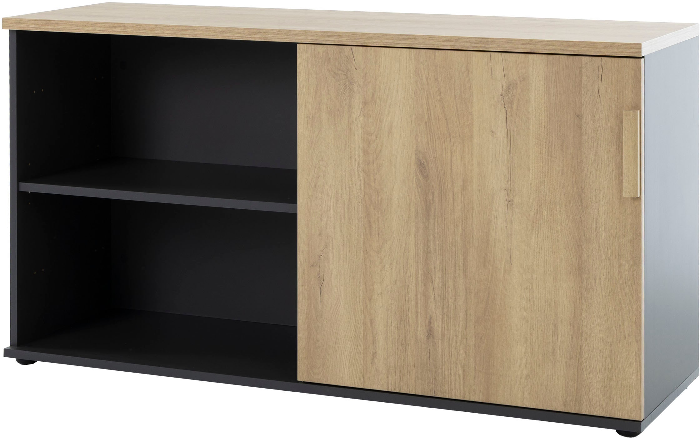 Gami Lowboard »ITALIC« Elegante Credenza, freistehend oder als Schreibtischrücklauf nutzbar