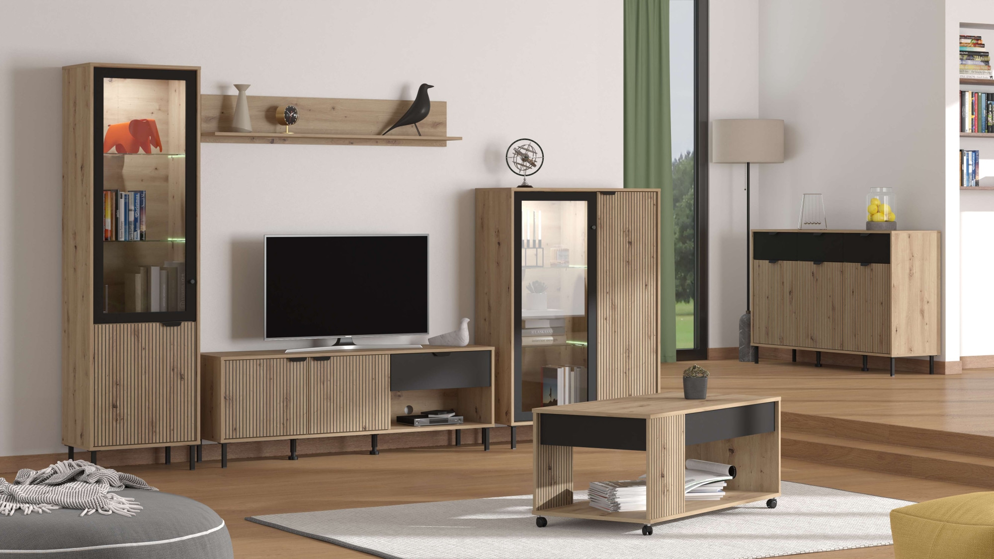 Home affaire Tableau mural »Mayenne Wandregal, Ablageboden, Ablageboard, Schwebendes Regal« Hängeregal, Wandmontage, Breite 138 cm