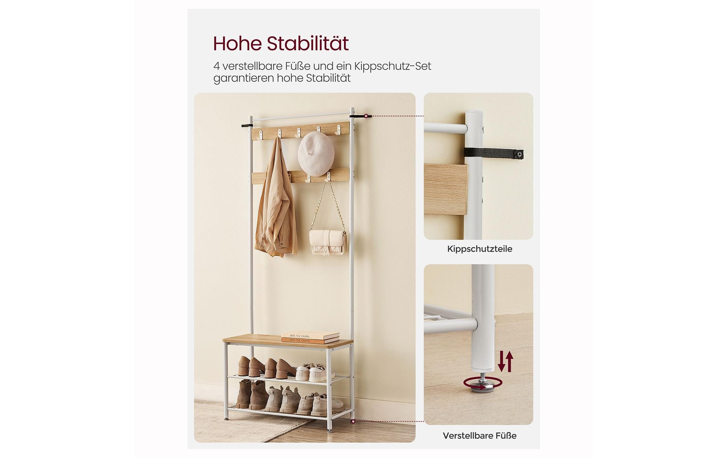 VASAGLE Garderobenständer »mit Schuhregal«