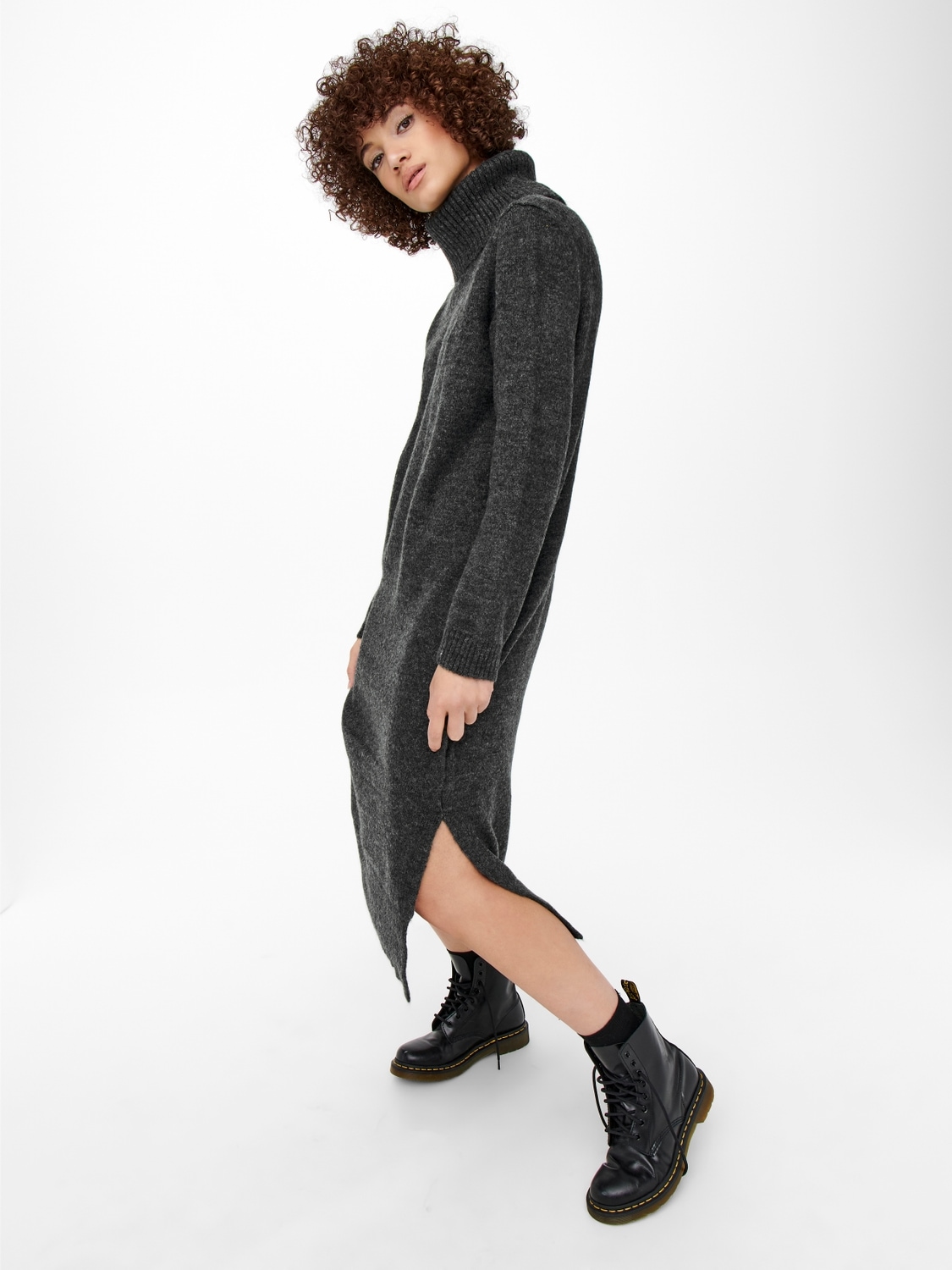 ONLY Strickkleid »ONLBRANDIE L/S ROLL NECK DRESS«