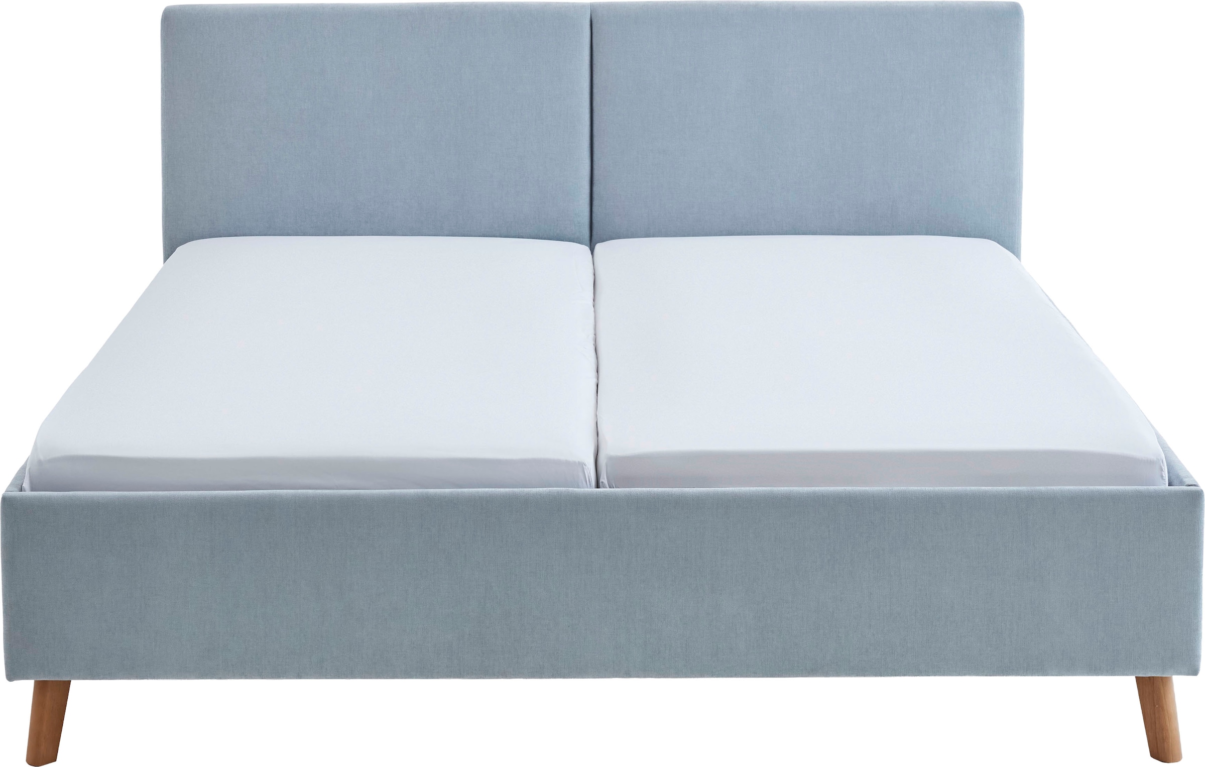 meise.möbel Lit rembourré »Piano, in verschiedene Farben und Breiten erhältlich« au choix avec pied en bois noir ou couleur chêne