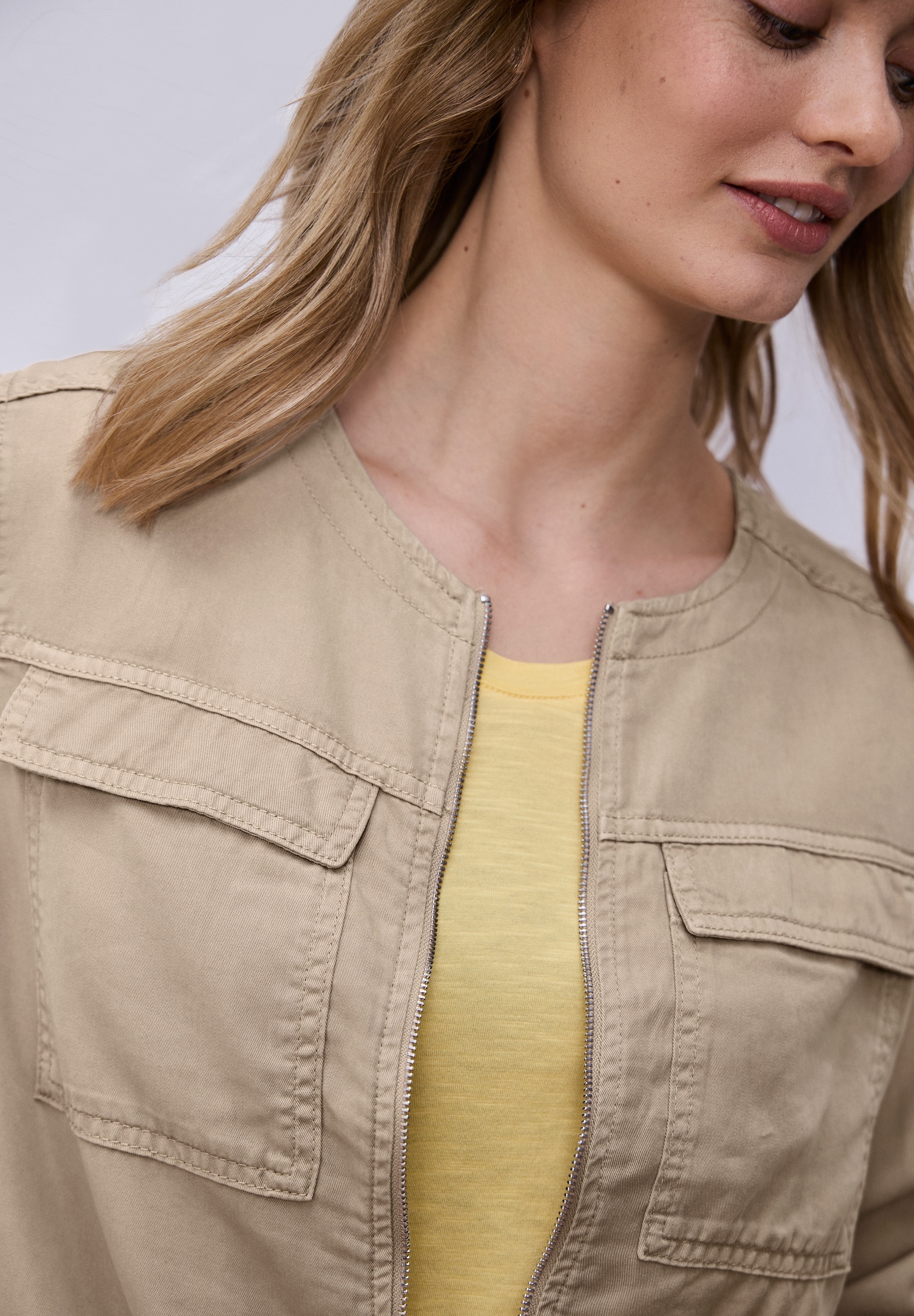 STREET ONE Veste courte avec ceinture élastique et cordon de serrage