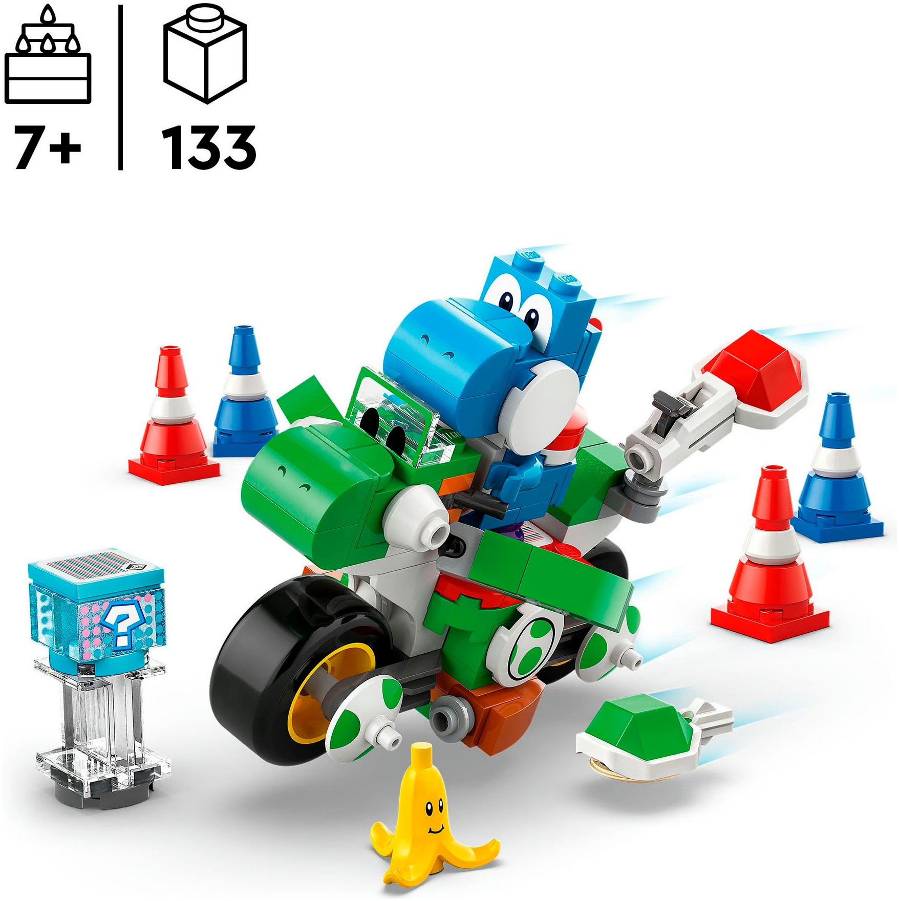 LEGO® Konstruktionsspielsteine »Mario Kart™ – Yoshi–Bike (72031), LEGO Super Mario« Made in Europe