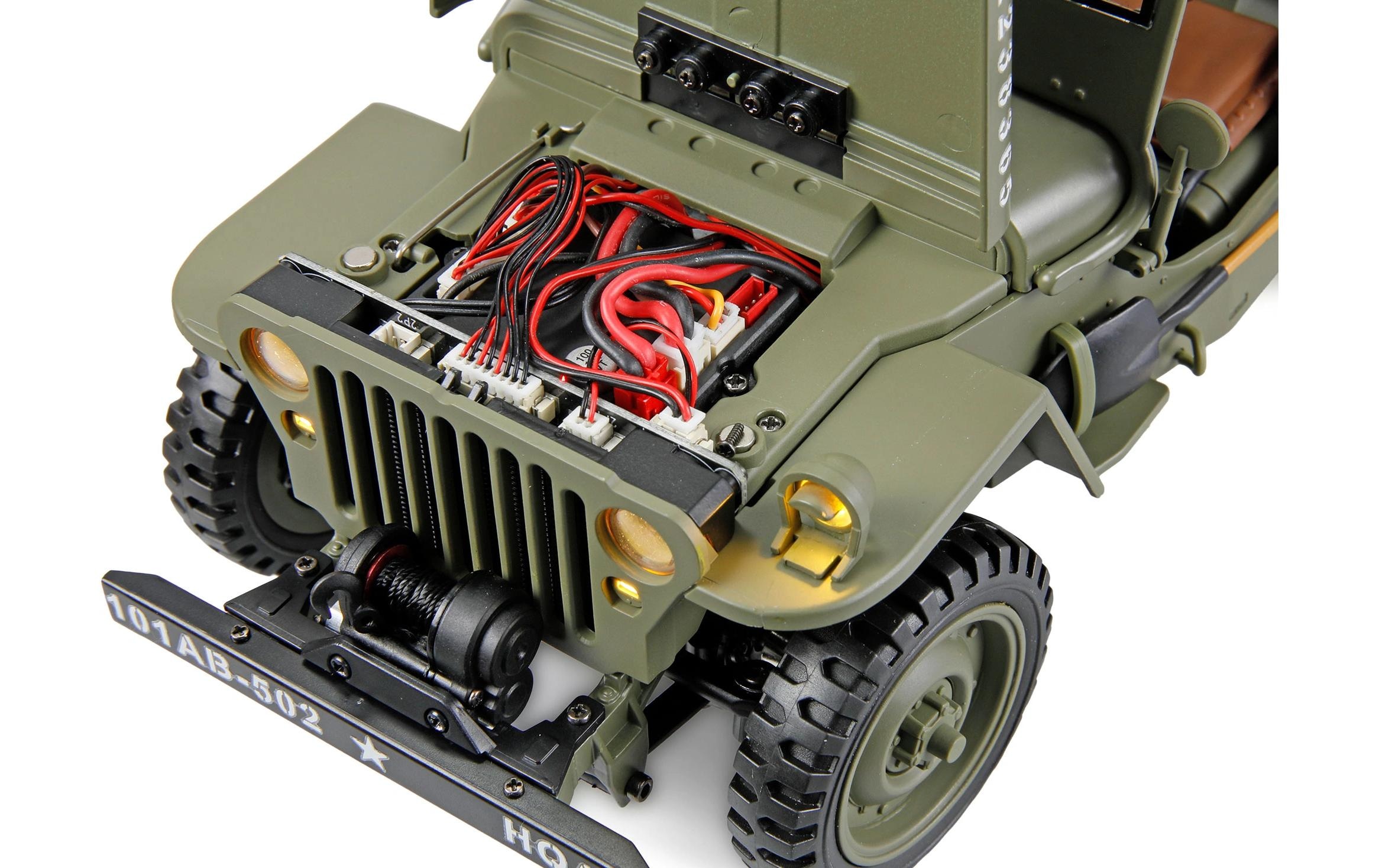 Amewi RC-Auto »Scale Crawler Jeep Willys MB 1:14« Antrieb 4x4