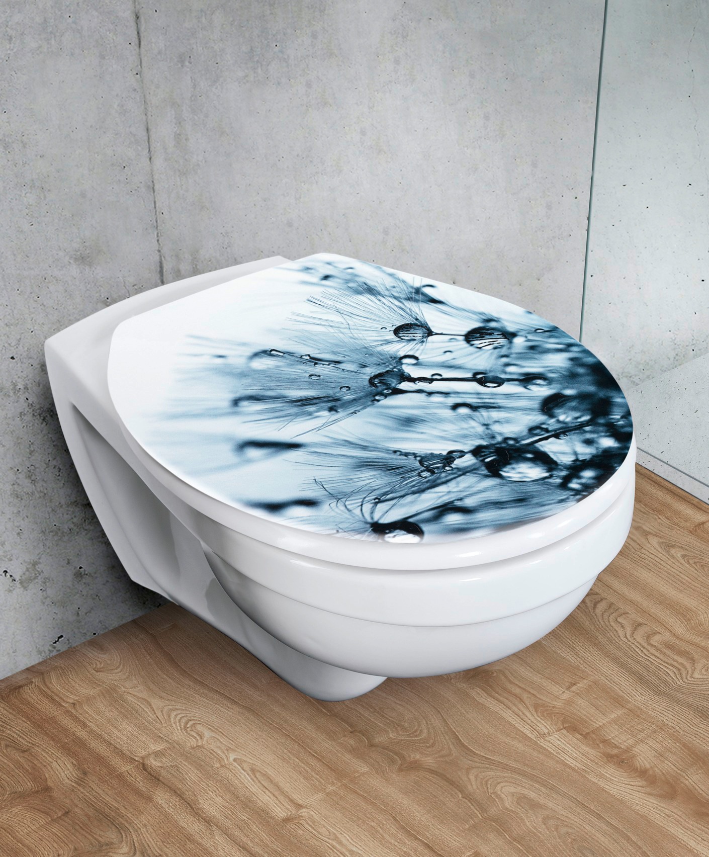WENKO Siège de WC »Sereno mit Relief« 1 cuis tlg. thermoplastique