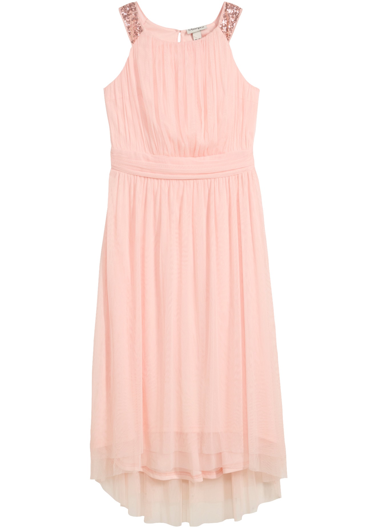 bonprix Robe midi style festif, avec paillettes, sans manches, coupe régulière, en polyester