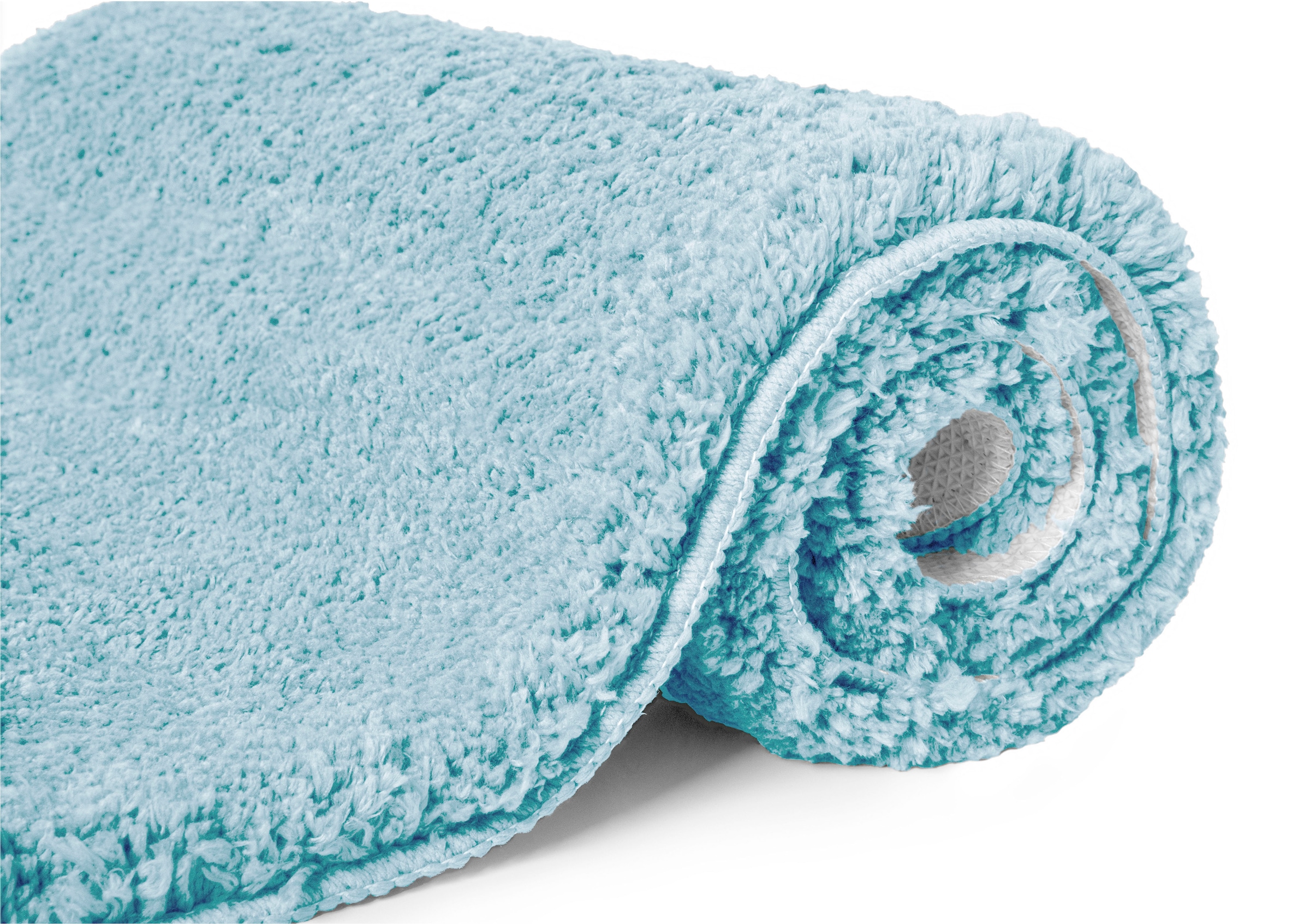 GOODproduct Tapis de bain »Sanremo Standard, Badvorleger, Badezimmer Teppich, sehr weich« Höhe 30 mm revêtement antidérapant Séchage rapide | compatible chauffage au sol tapis de bain uni, rectangulaire, rond & en set de 3 pièces disponible