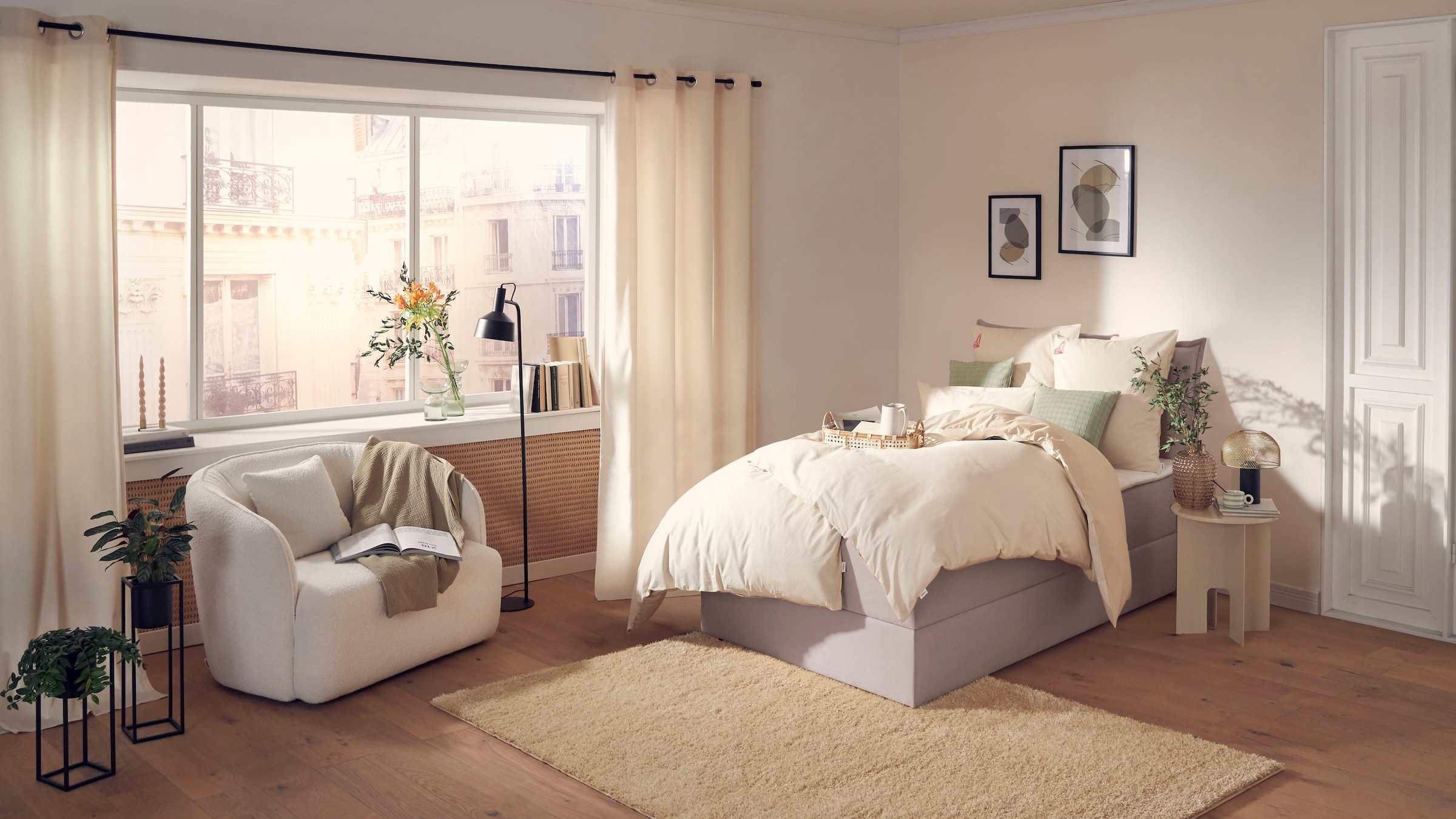 andas Boxbett »Kederleicht« inklusive Bettkasten & Topper, in 4 Breiten und 2 Härtegraden