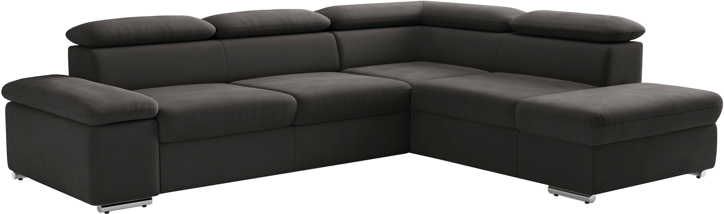 sit&more Ecksofa »Valentine L-Form, B: 272 cm« mit Arm- & Kopfteilverstellung, optional mit Bettfunktion