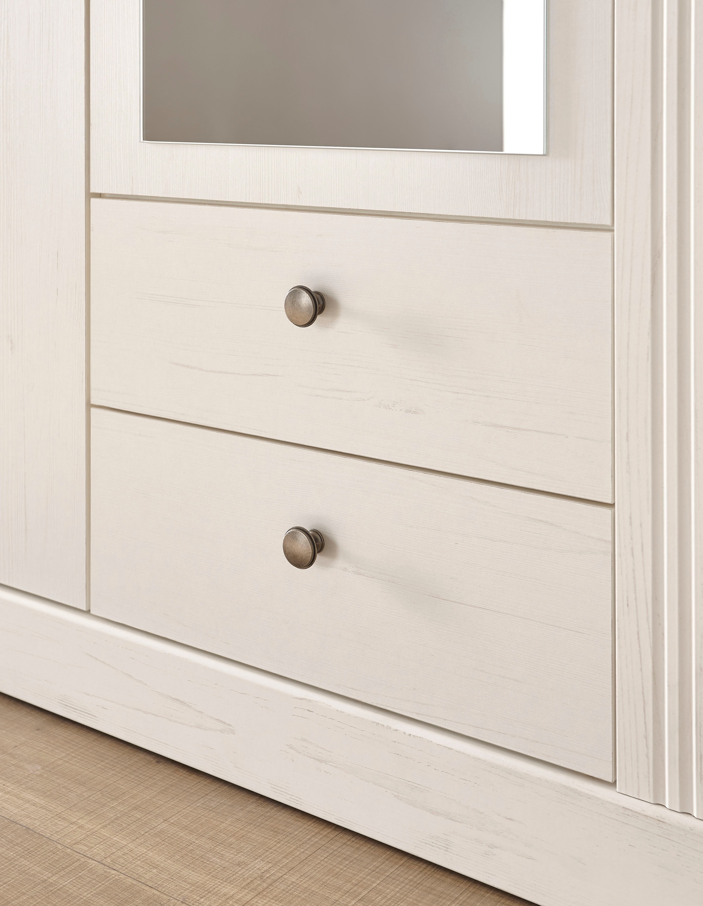 GOODproduct Schlafzimmer-Set »Westminster« beinhaltet 1 Bett, Kleiderschrank 3-türig und 2 Nachtkommoden