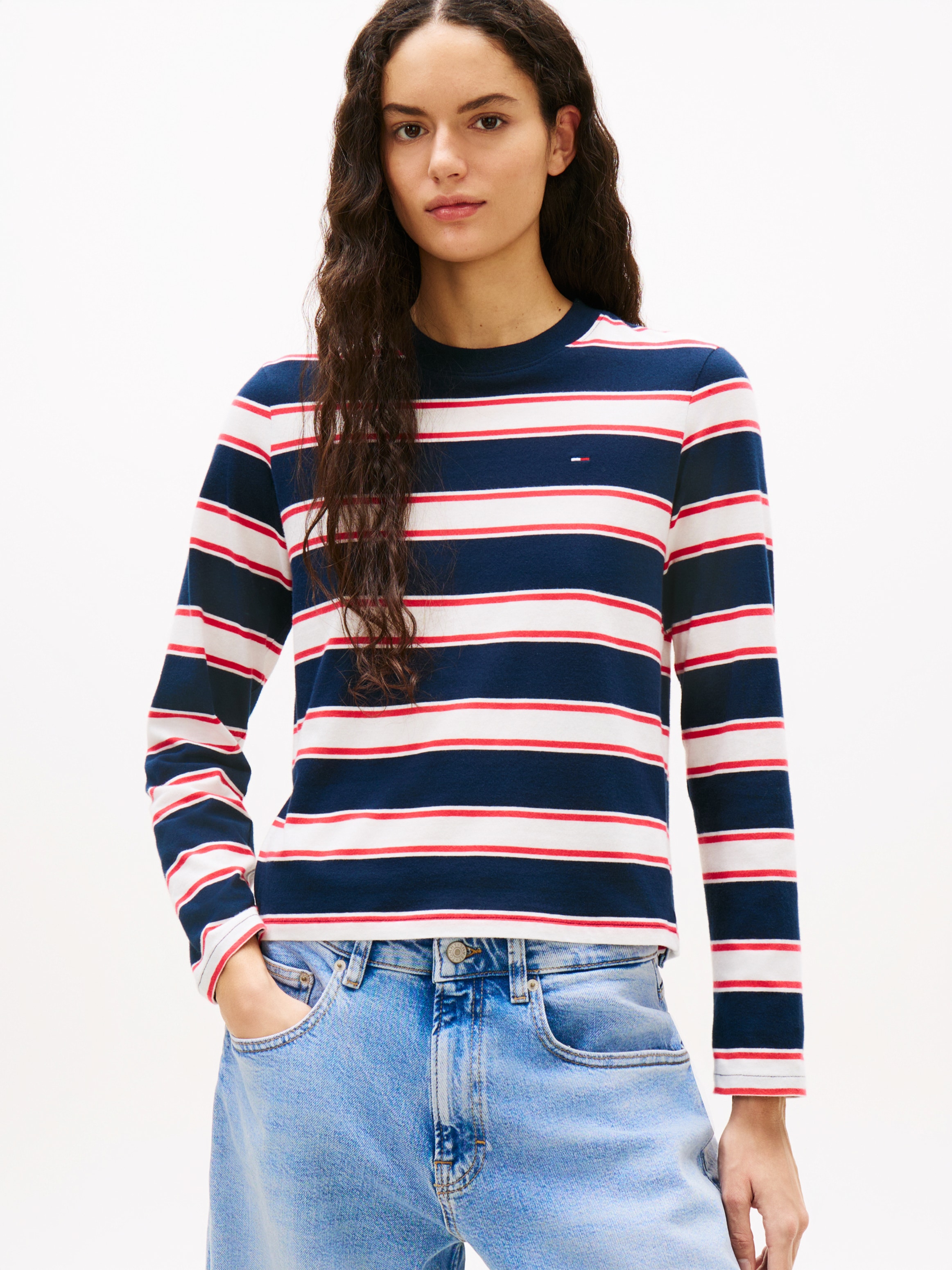 Tommy Jeans Loose-fit-Jeans »CHARLIE MR LOOSE WD« mit Logostickerei