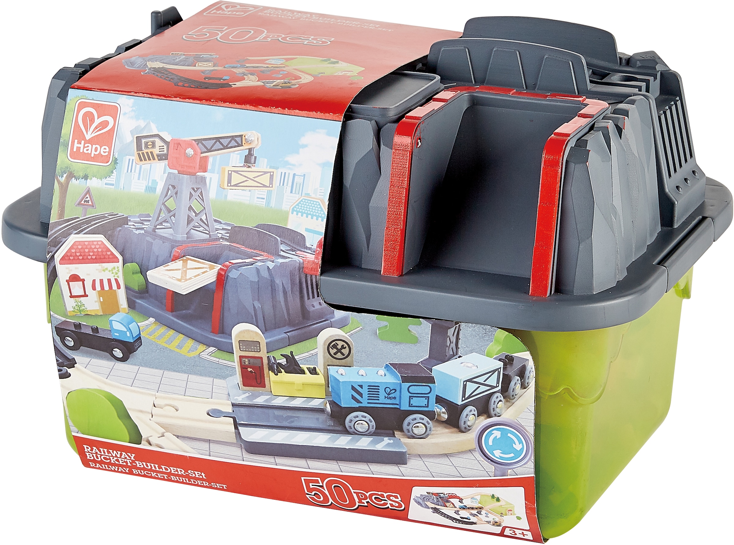 Hape Spielzeug-Eisenbahn »Eisenbahn-Baukasten«