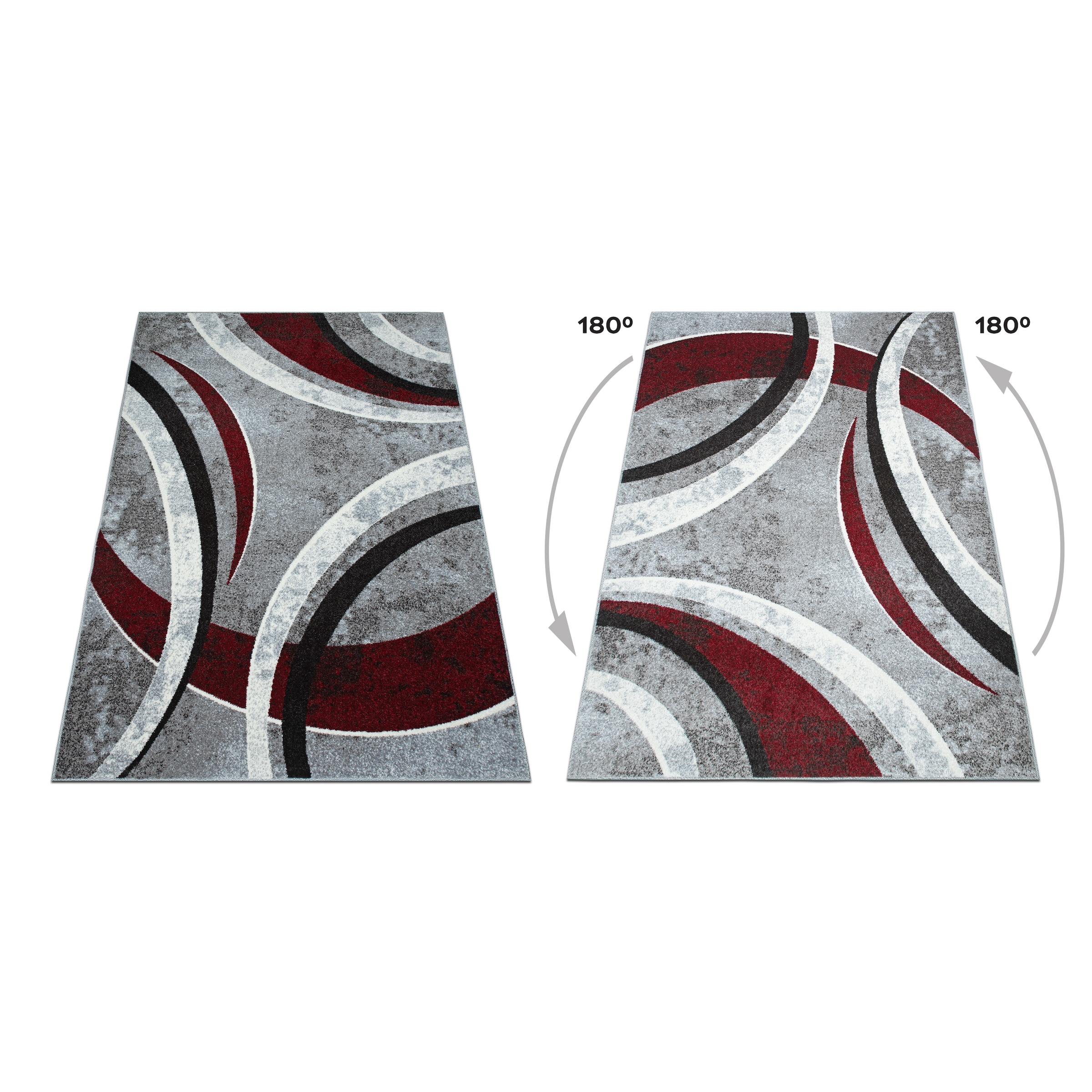 GOODproduct Tapis »Flow, geometrisches Design« Rectangulaire 9 mm Höhe graphique, abstrait, élégant, salon, chambre