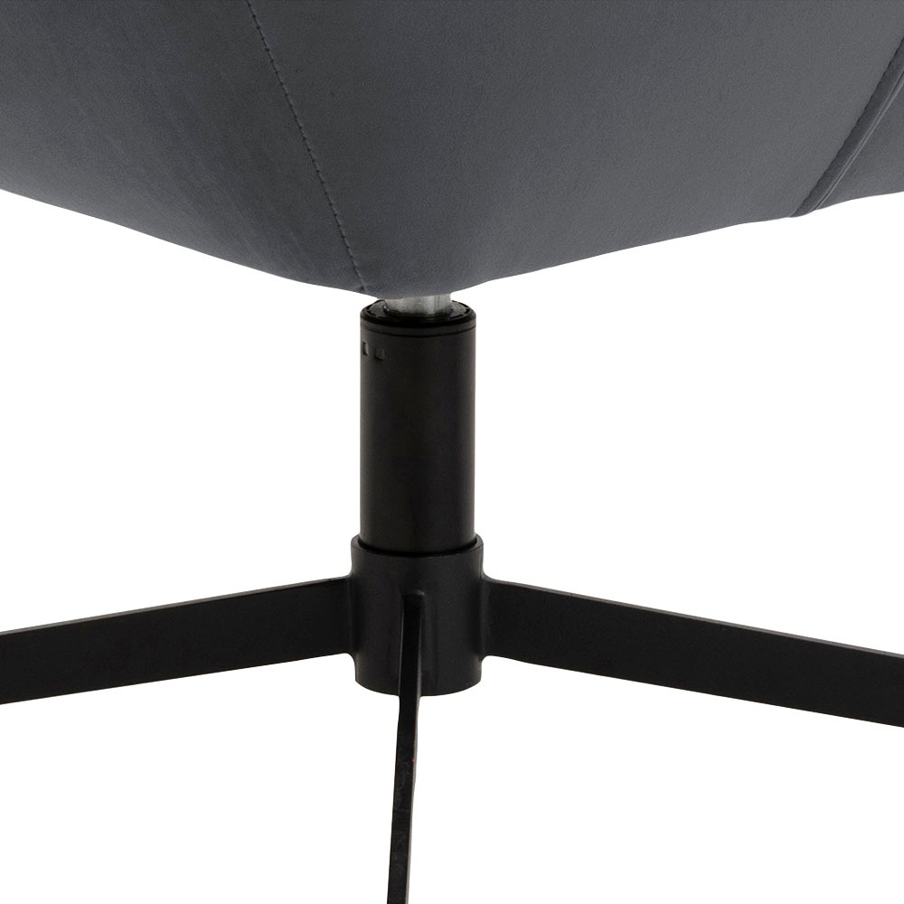 ACTONA GROUP Fauteuil pivotant »Potsdam« 1, 1 cuis tlg. fonction pivotante et coutures carrées, avec pieds en métal noir
