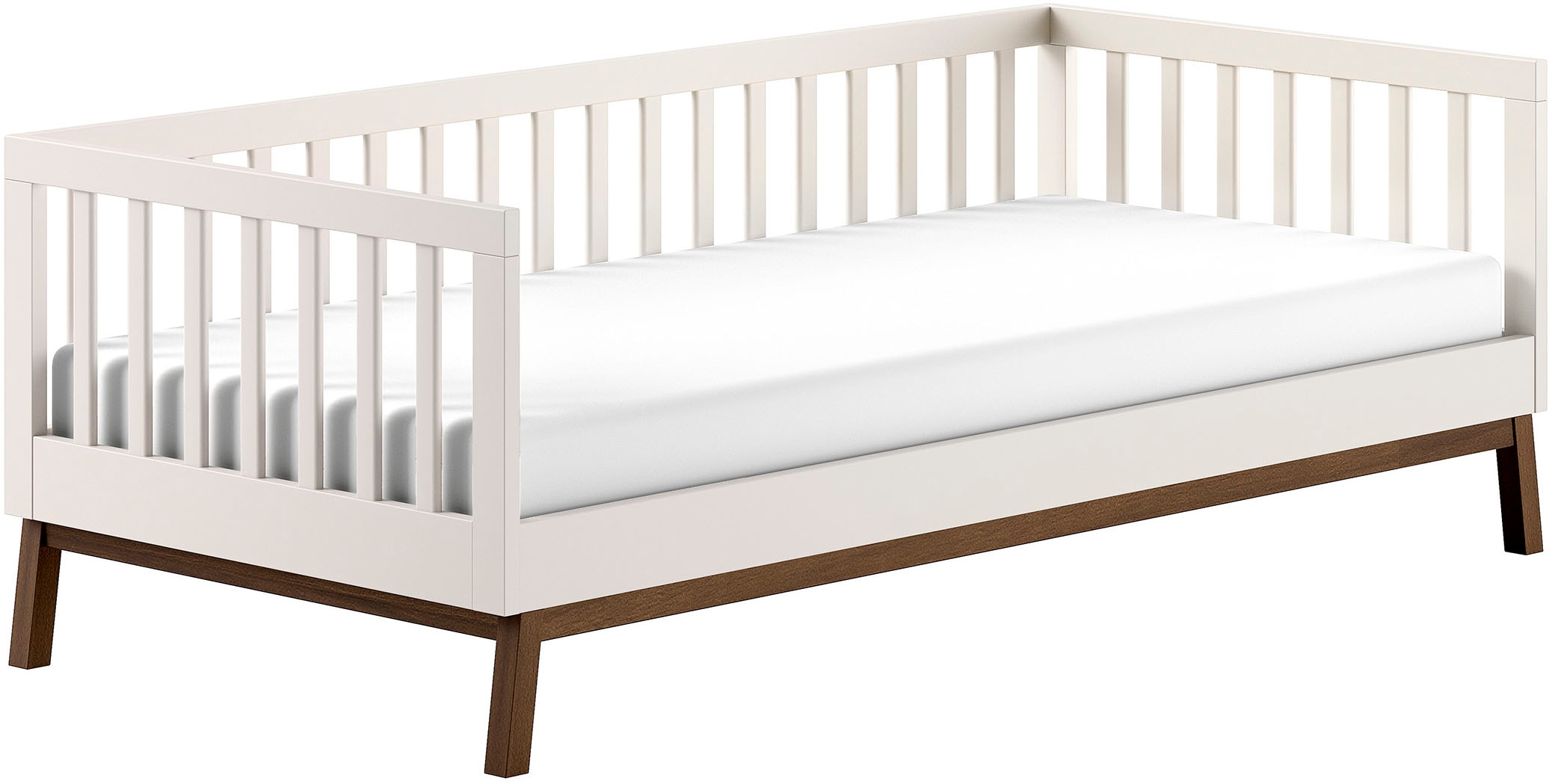 Vipack Lit de jour »Sesan, mit Sprossenumrandung in zeitlosem Design« L/H/P env. 205x70x95,7 cm, avec sommier à lattes déroulable,  utilisation universelle, disponible en 2 couleurs au choix