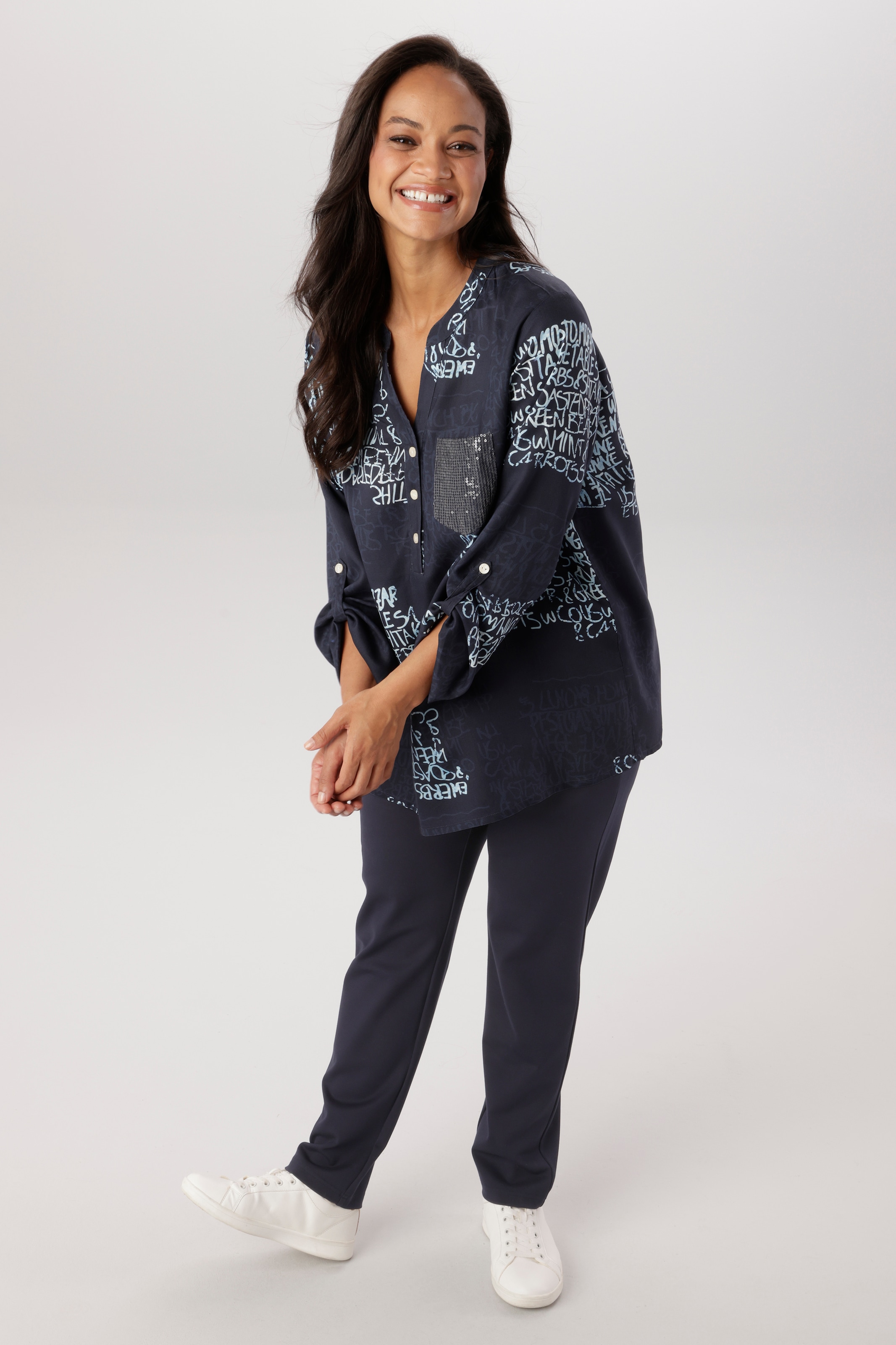 Aniston PLUS Pantalon en jersey  coupe décontractée - NOUVELLE COLLECTION