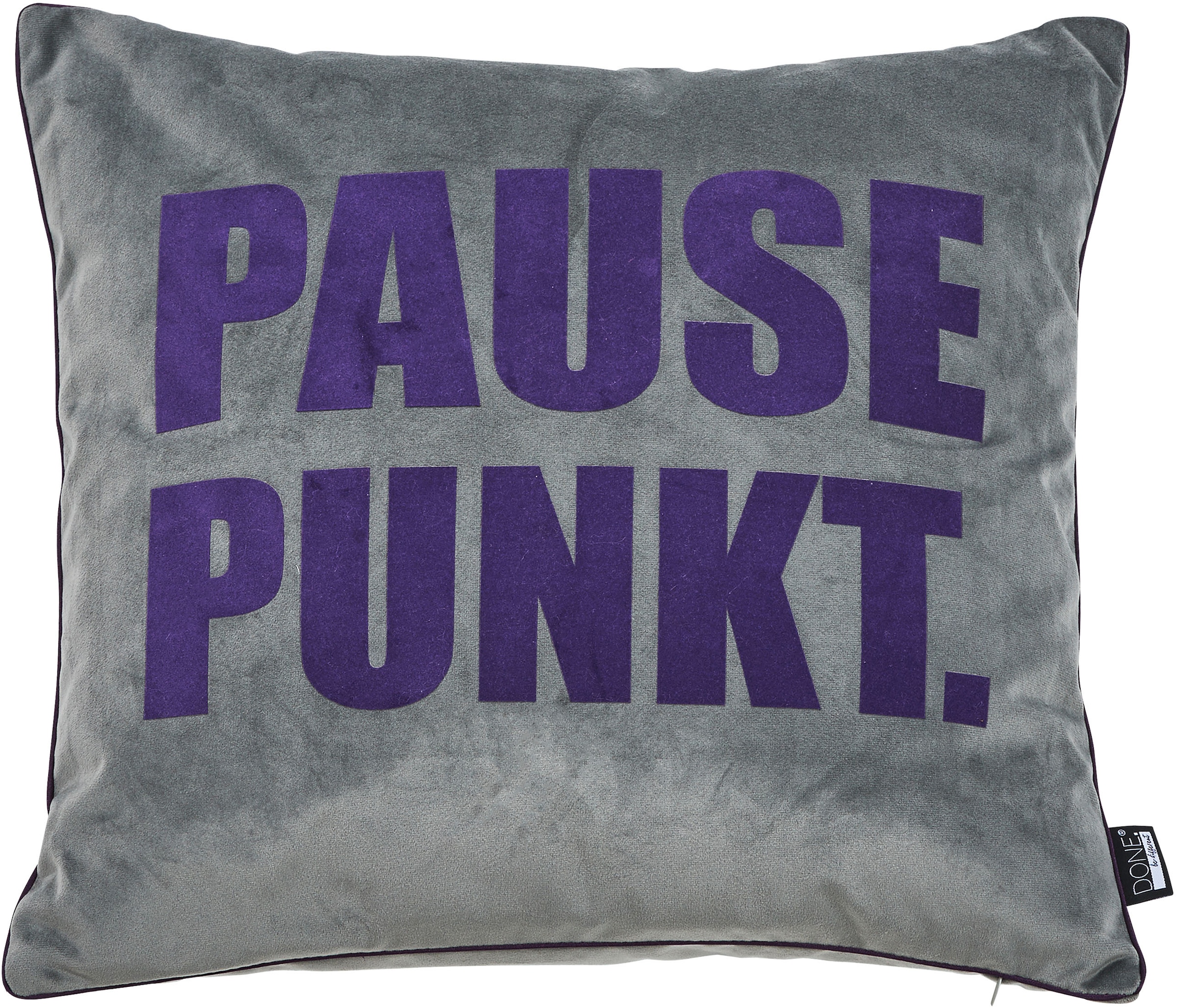 done.® Coussin décoratif »Vibe« velours doux
