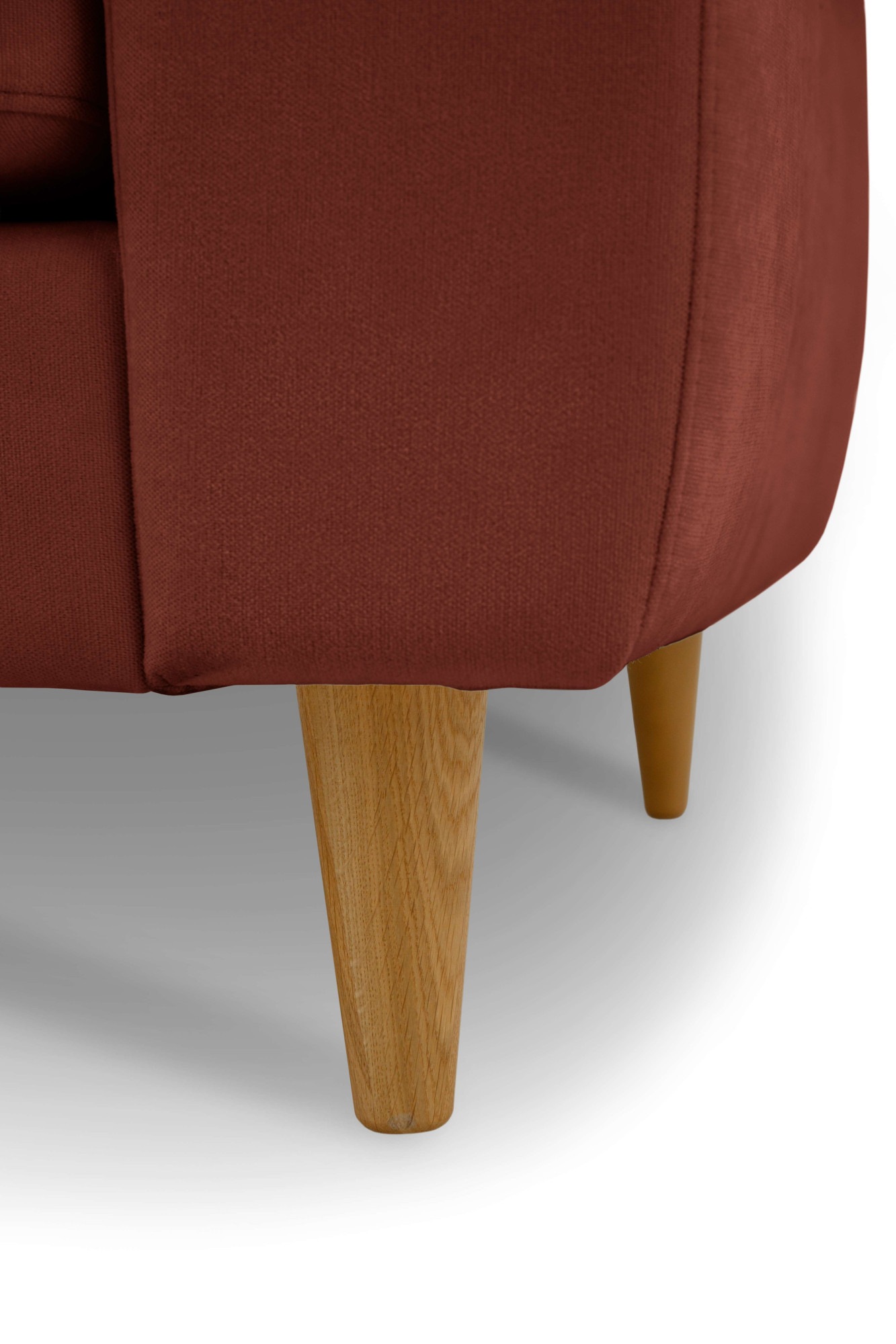 GOODproduct 3-places »Finnian« 212 cm, Chenille, elegante Massivholzfüsse
