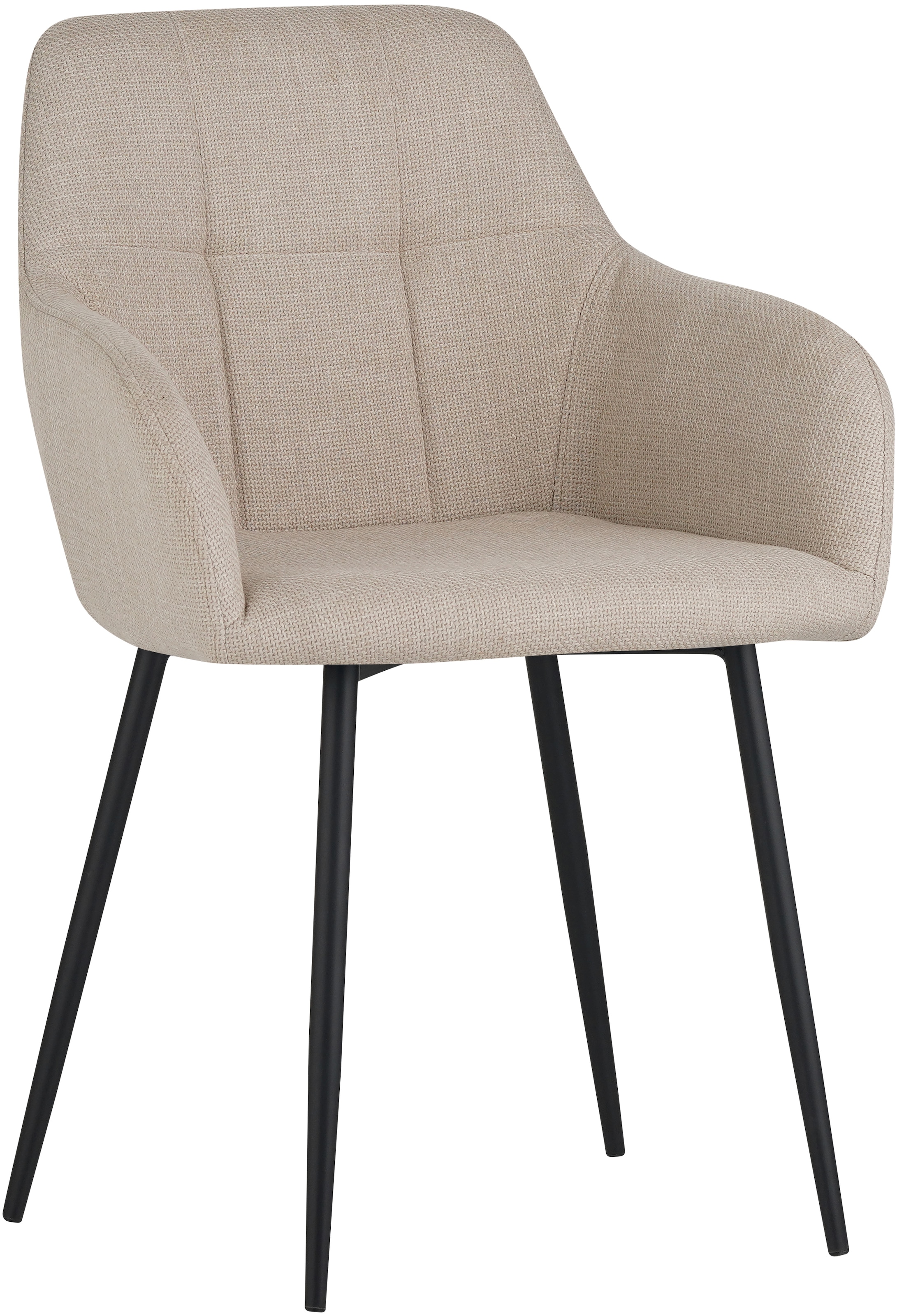 HELA Essgruppe »MOSEL« 3 Stk. tlg. Tisch 90x75 cm, Platte rund, gesinterter Stein, Armlehnenstuhl