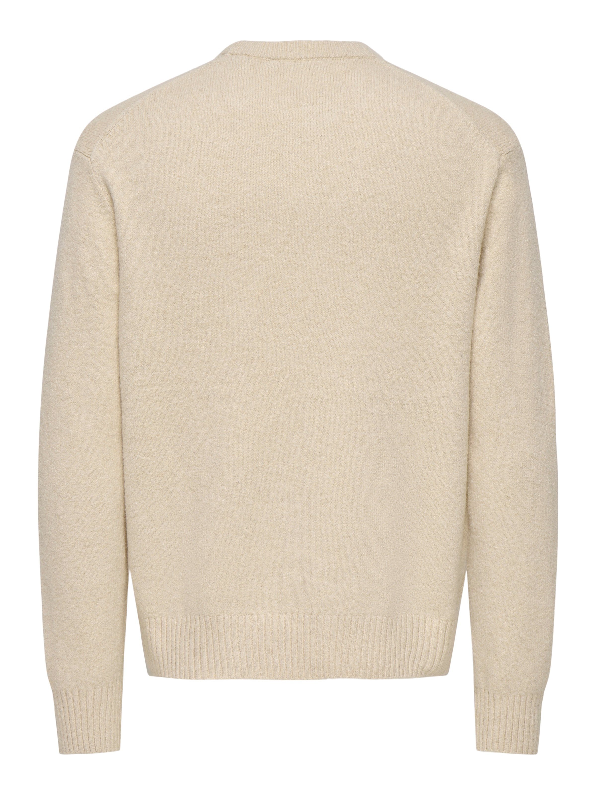 ONLY & SONS Pull à col rond »ONSJAMES RLX CREW KNIT« mélange coton, coupe décontractée
